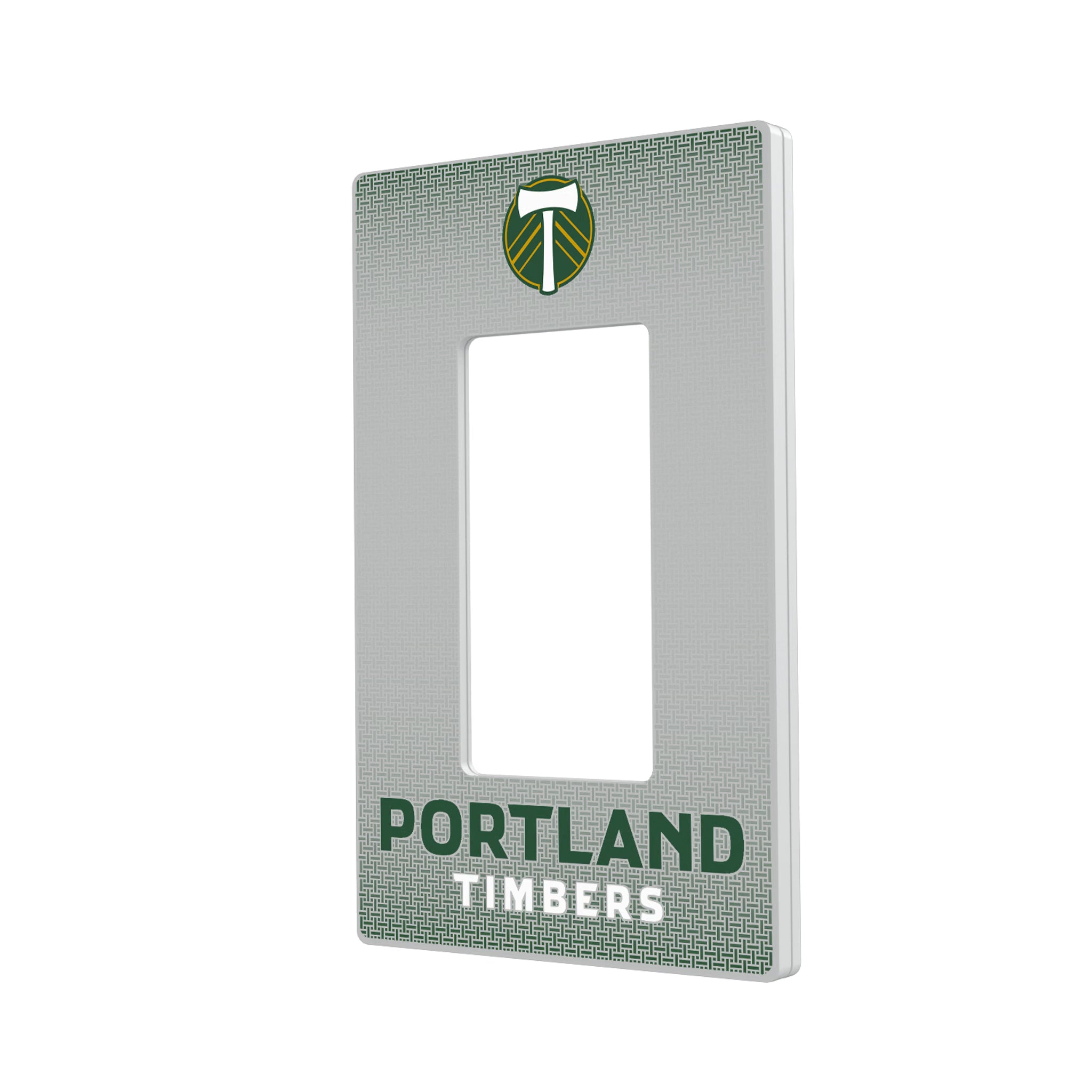 Portland Timbers Linen Hidden-Screw Light Switch Plate#Style_Single Rocker