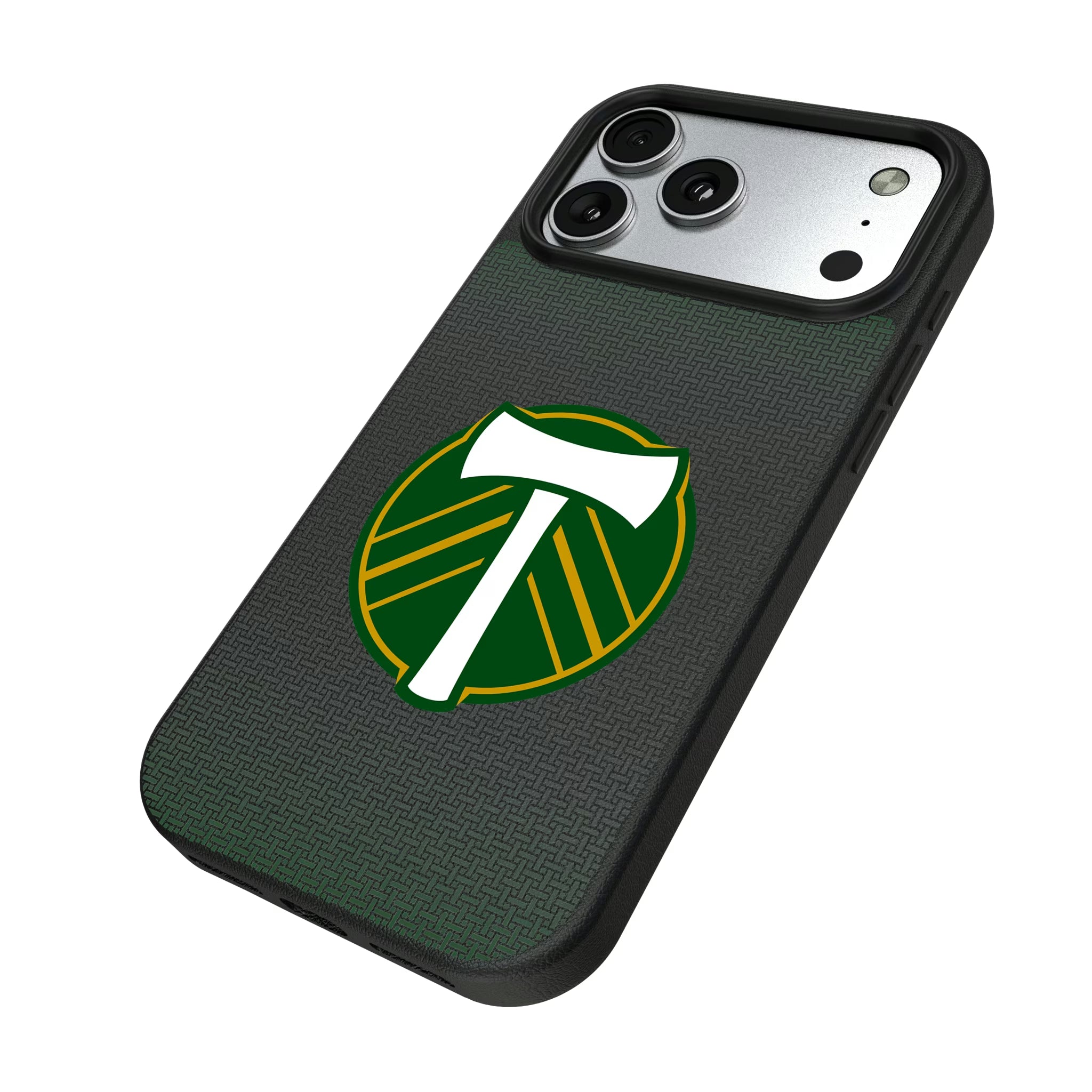 Portland Timbers Linen iPhone MagSafe Compatible Phone Case for Apple iPhone - Isometric View#Device_iPhone 17 Pro Max