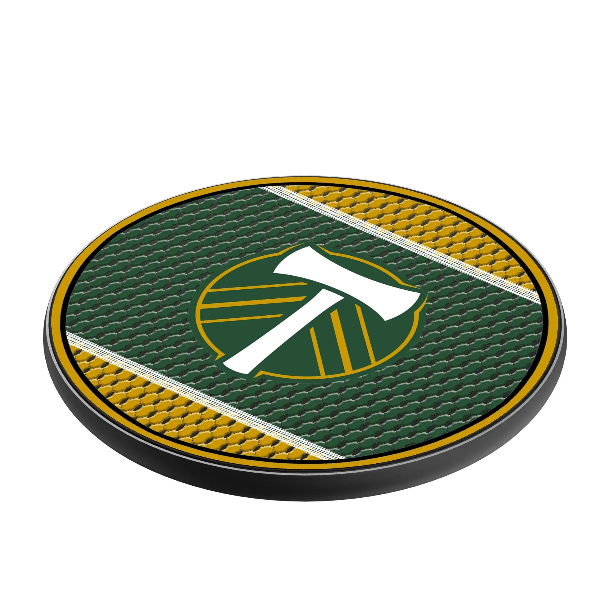 Portland Timbers Mesh 15-Watt Wireless Charger - Isometric View