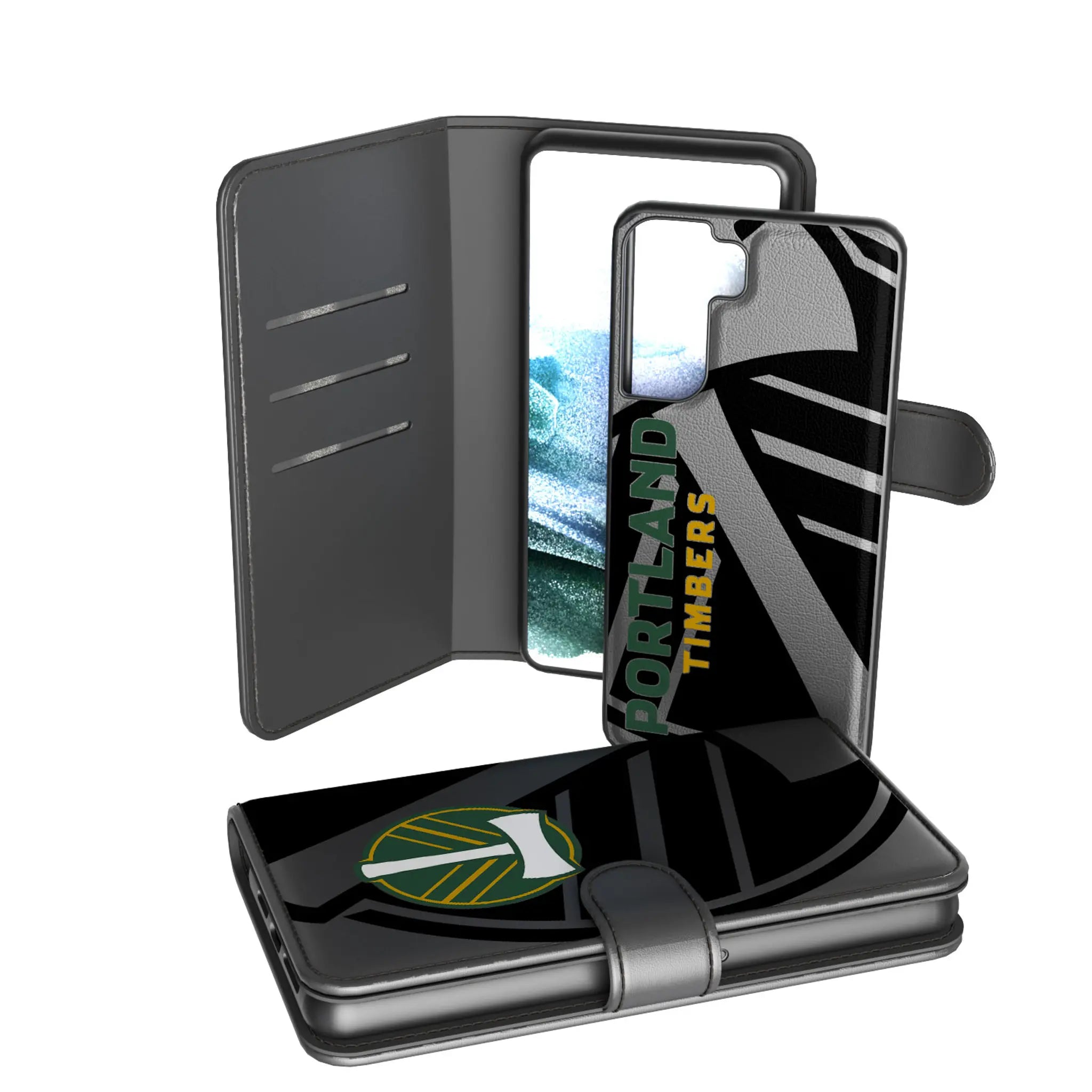 Portland Timbers Monocolor Tilt Galaxy Wallet Phone Case for Samsung Galaxy