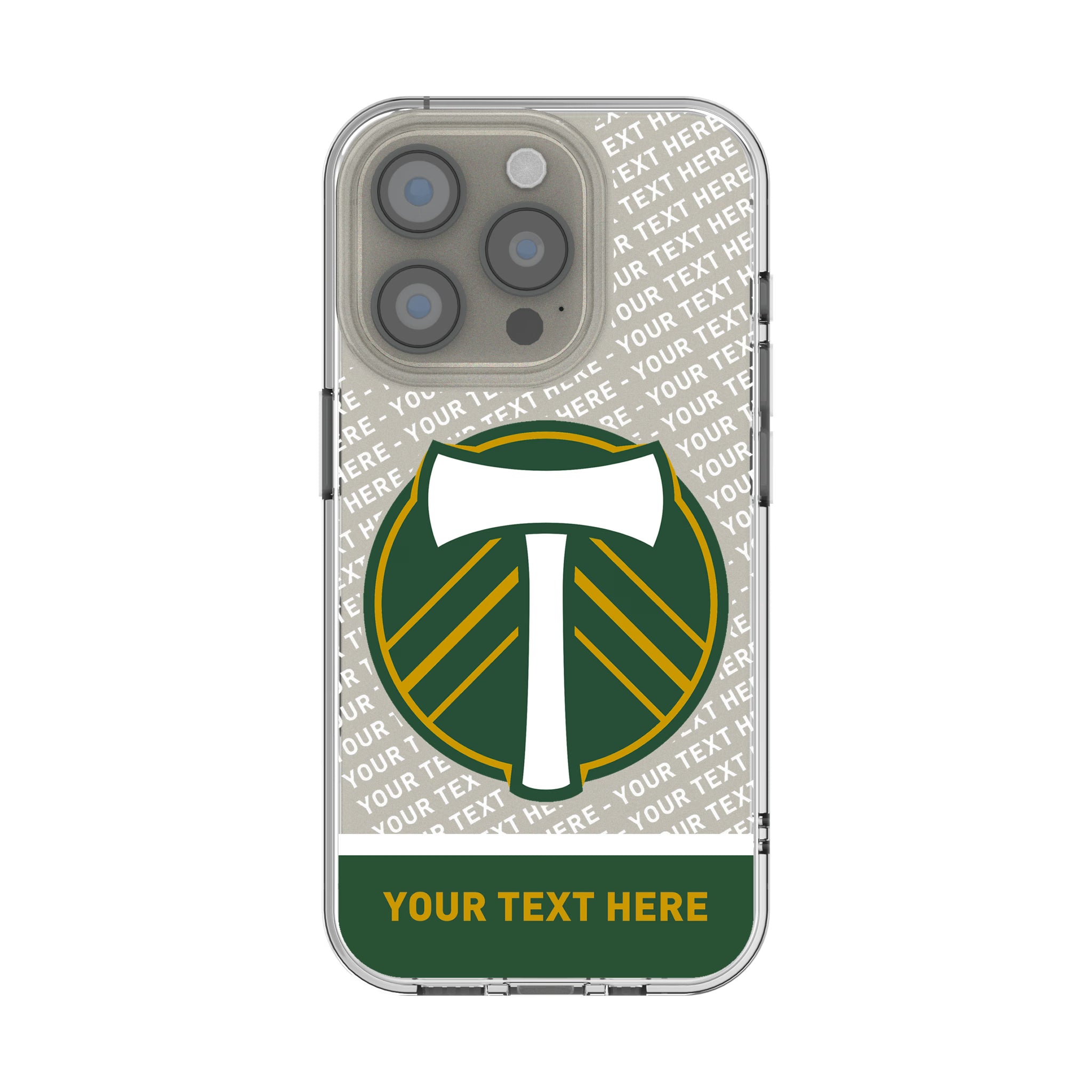 Portland Timbers Personalized EndZone Plus iPhone Clear Phone Case for Apple iPhone