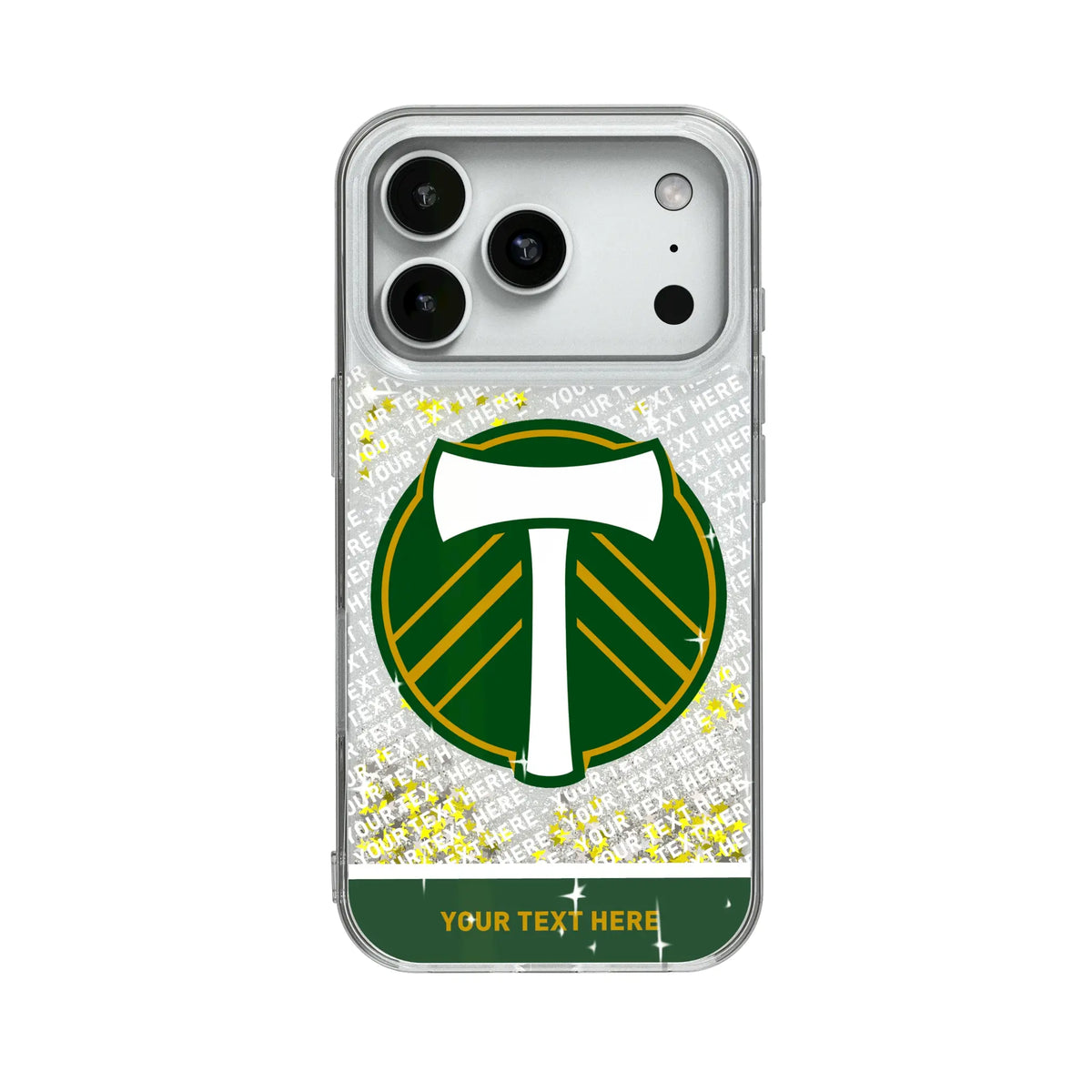 Portland Timbers Personalized EndZone Plus Glitter Phone Case for Apple iPhone