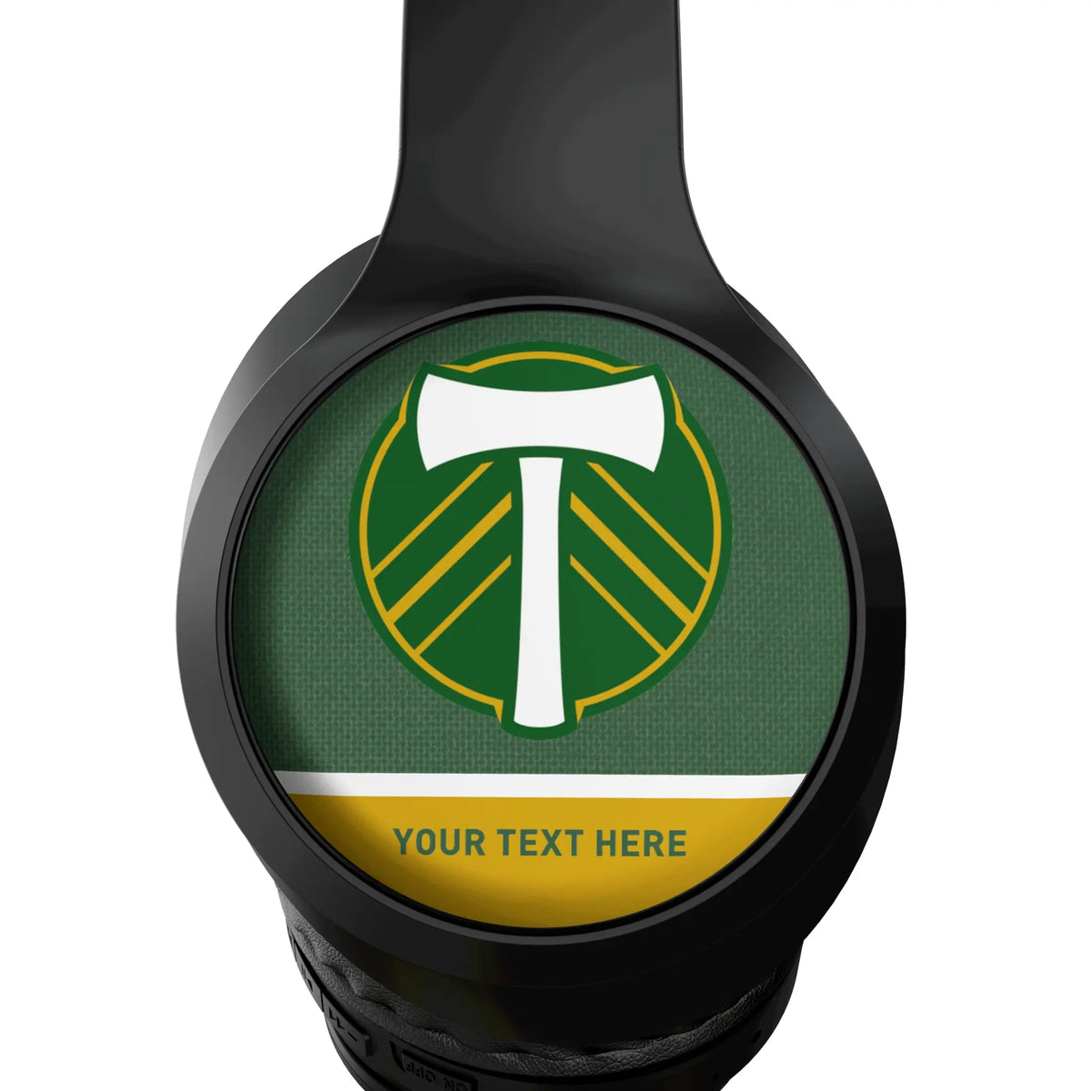 Portland Timbers Personalized Endzone Solid Wireless Over-Ear Headphones With Case - Detail