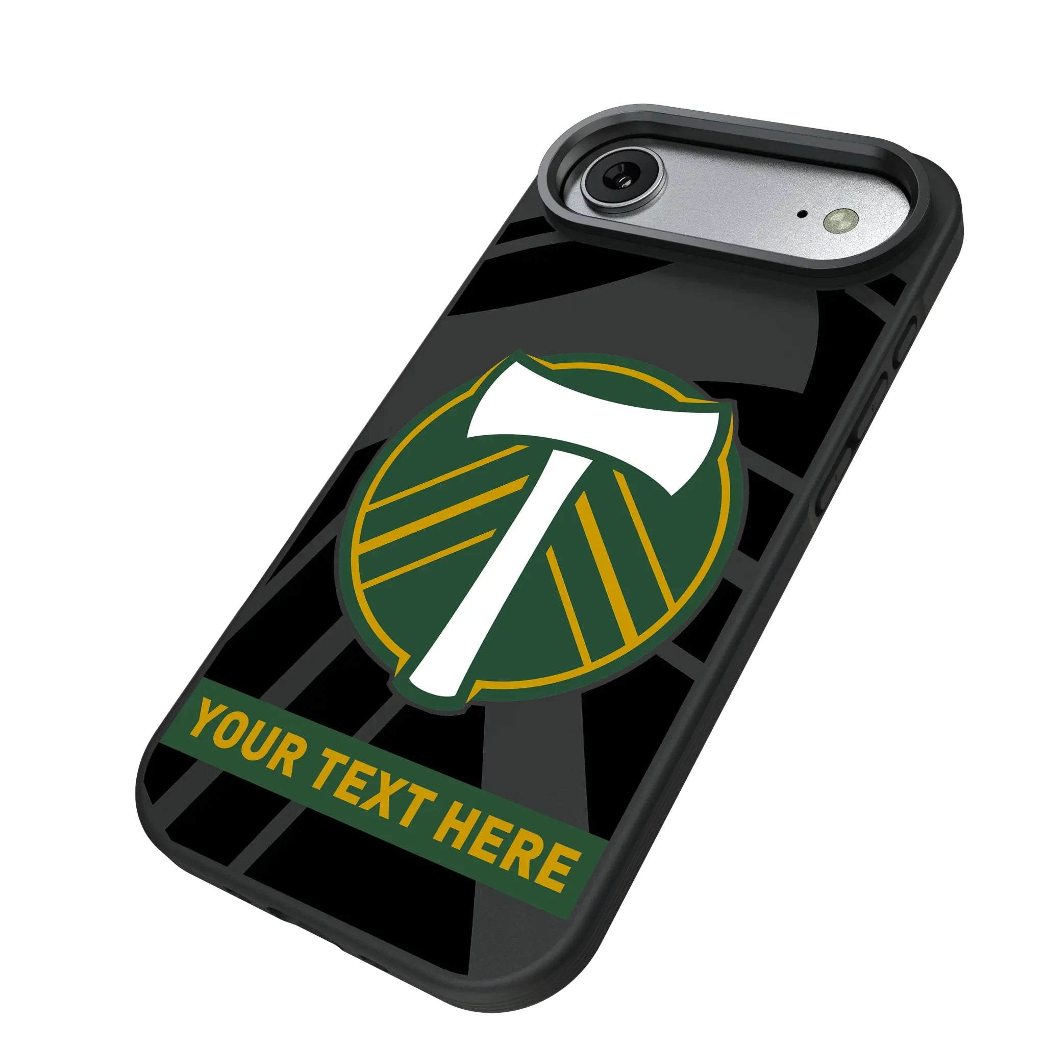 Portland Timbers Personalized Tilt iPhone Bump Phone Case for Apple iPhone - Isometric View#Device_iPhone Air