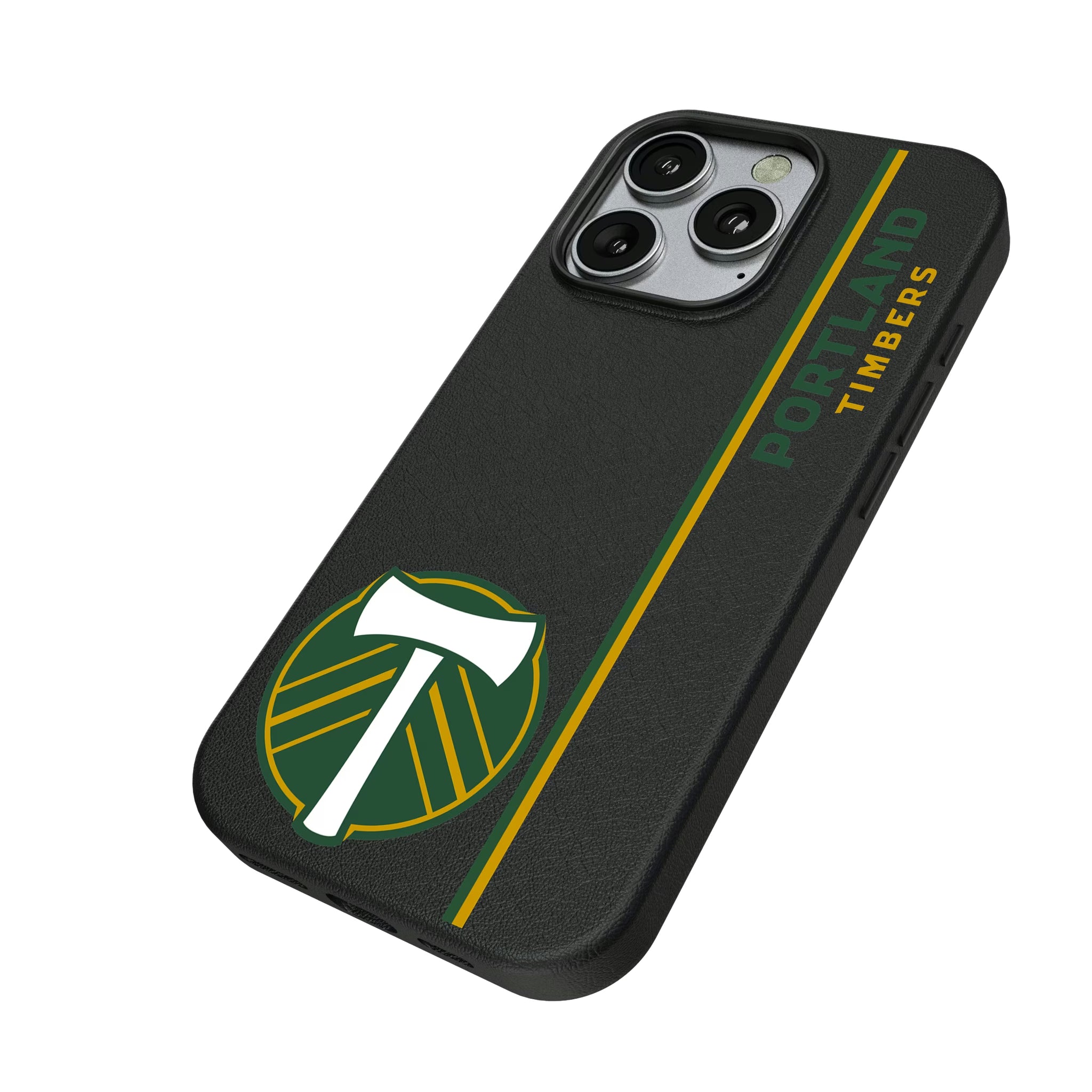 Portland Timbers Sidebar iPhone MagSafe Compatible Phone Case for Apple iPhone - Isometric View