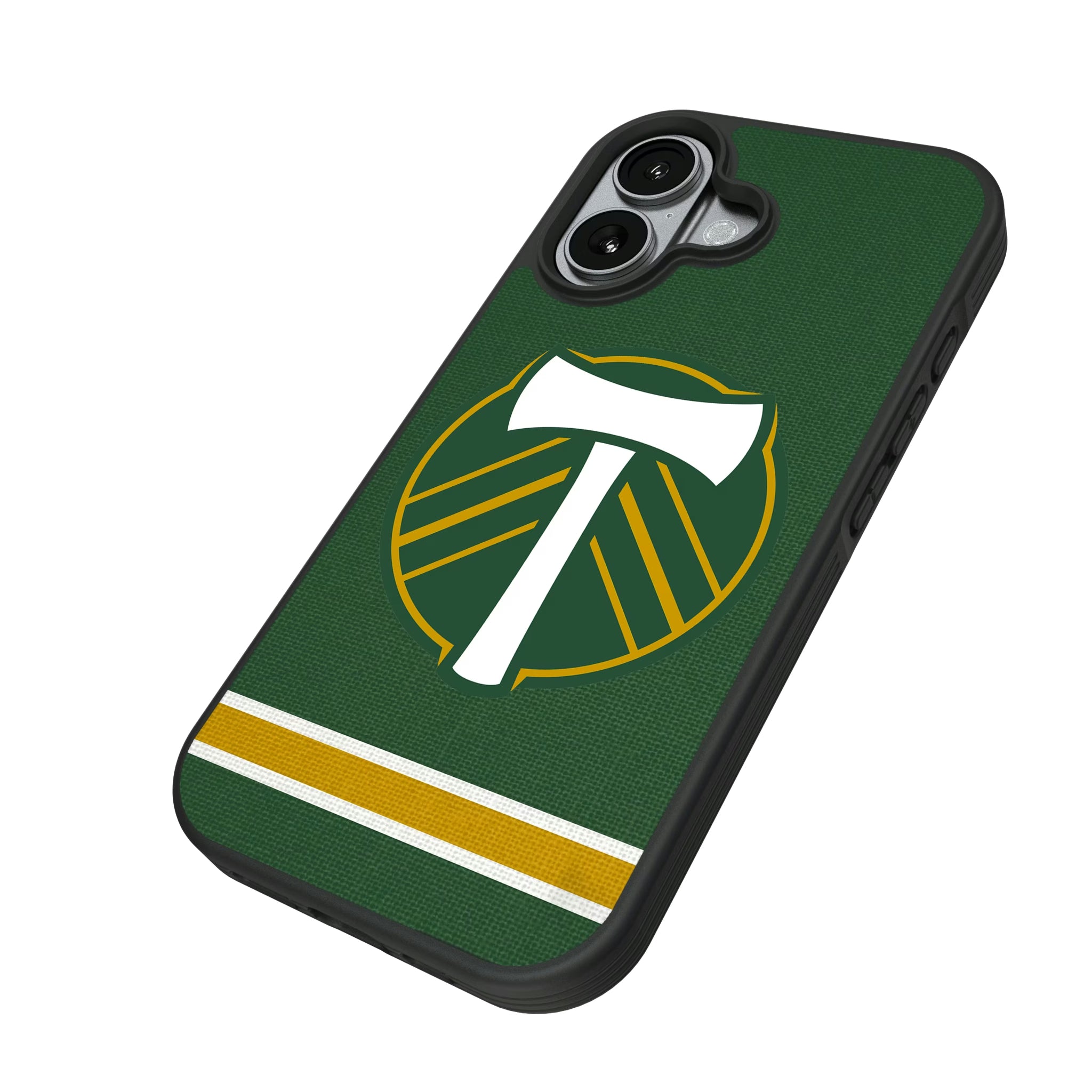 Portland Timbers Stripe iPhone Bump Phone Case for Apple iPhone - Isometric View#Device_iPhone 17