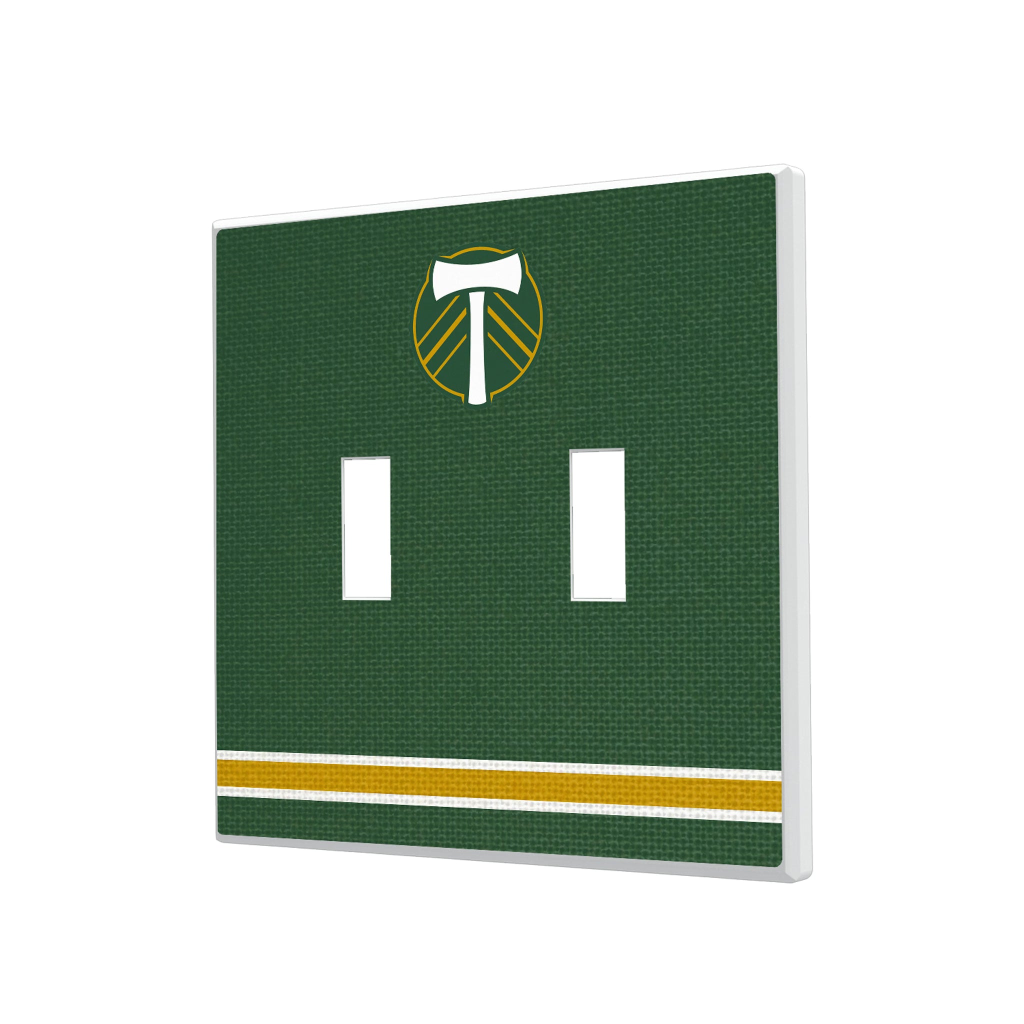 Portland Timbers Stripe Hidden-Screw Light Switch Plate#Style_Double Toggle