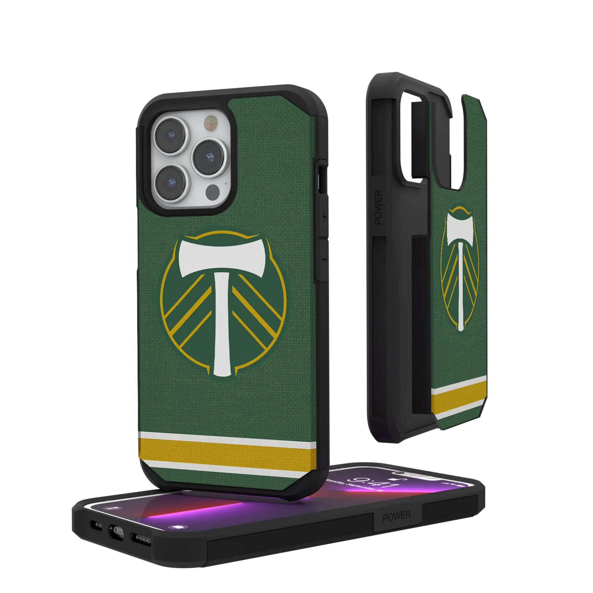 Portland Timbers Stripe iPhone Rugged Phone Case for Apple iPhone