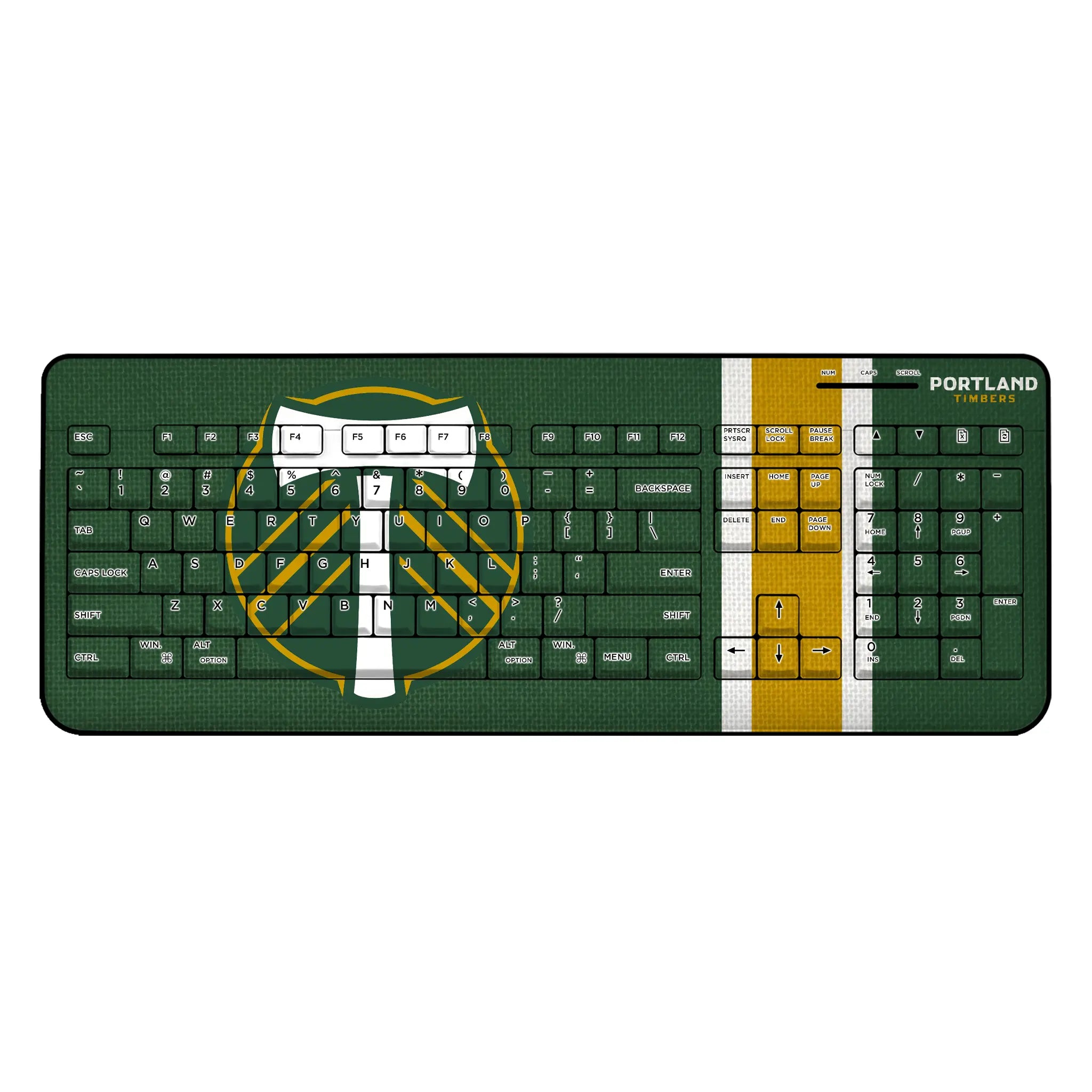 Portland Timbers Stripe Wireless USB Keyboard
