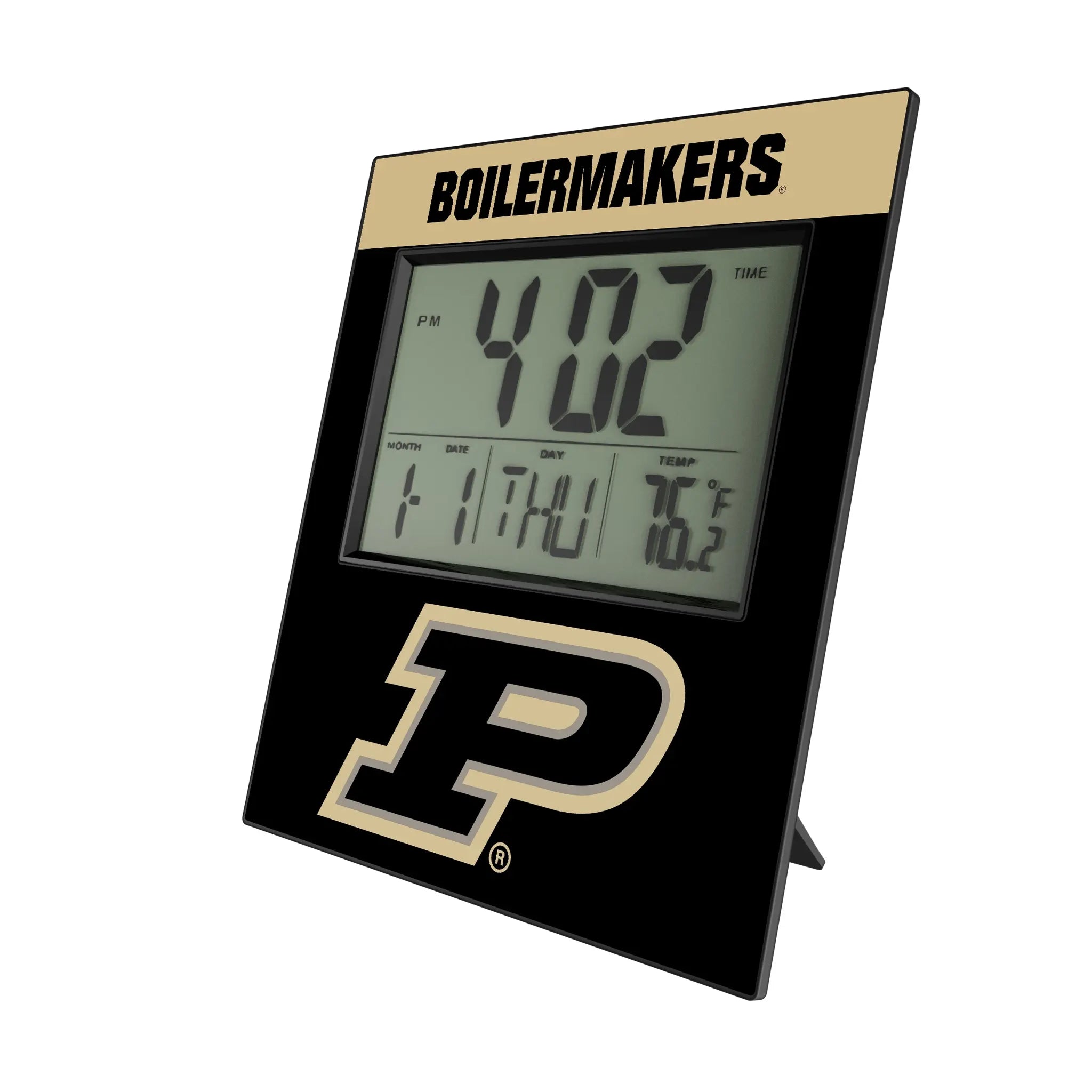 Purdue University Boilermakers Color Block Wall Clock