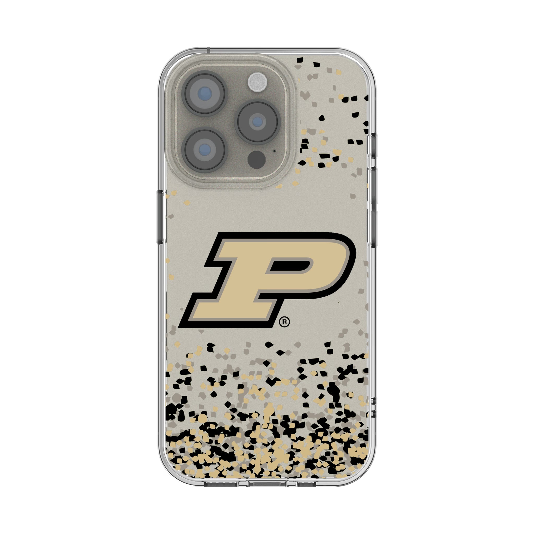 Purdue University Boilermakers Confetti iPhone Clear Phone Case for Apple iPhone