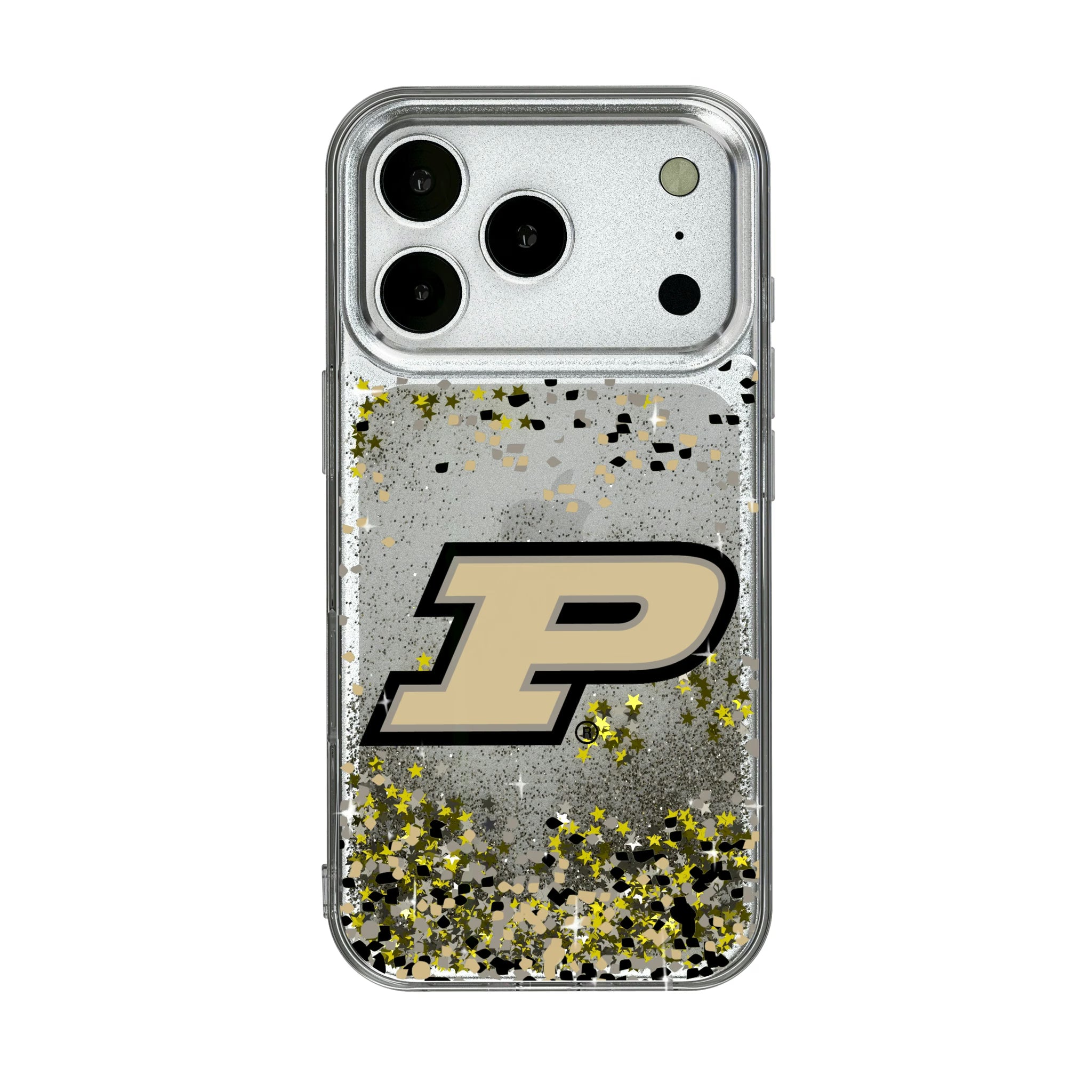 Purdue University Boilermakers Confetti iPhone Glitter Phone Case for Apple iPhone