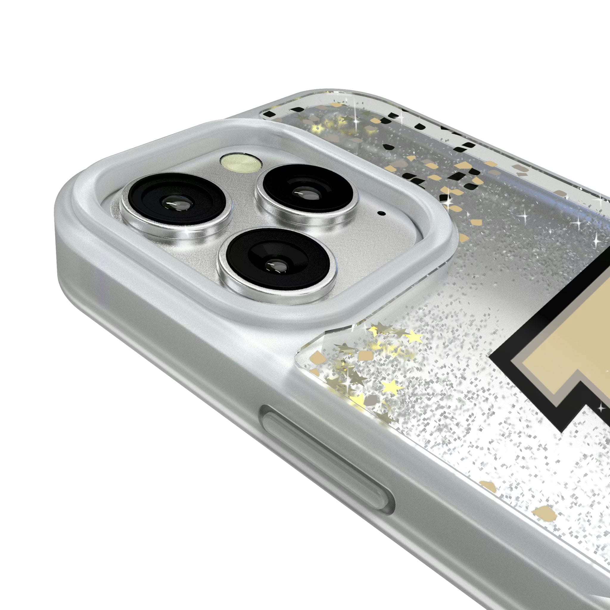 Purdue University Boilermakers Confetti iPhone Glitter Phone Case for Apple iPhone - Detail#Device_iPhone 16 Pro