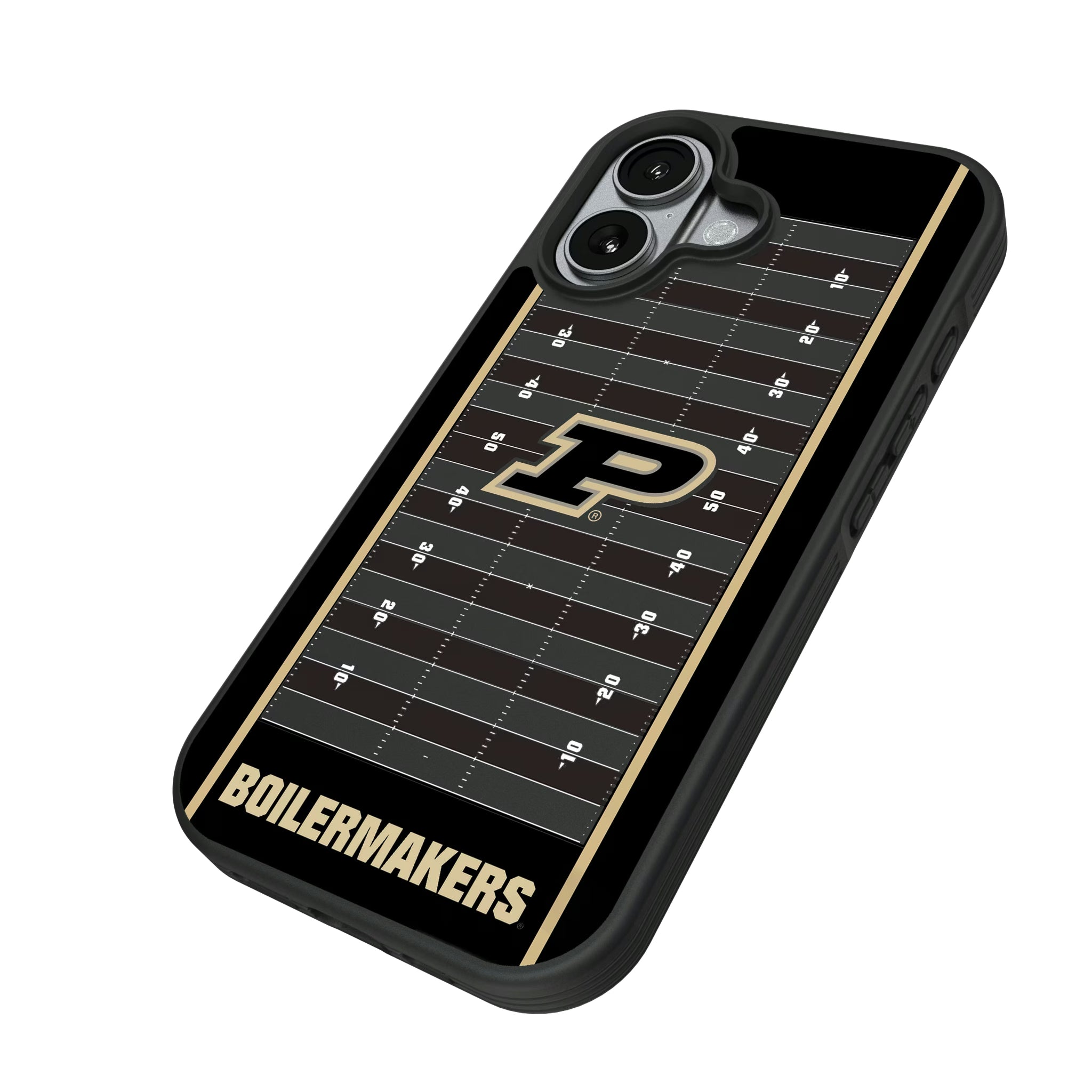 Purdue University Boilermakers Field iPhone Bump Phone Case for Apple iPhone - Isometric View#Device_iPhone 17