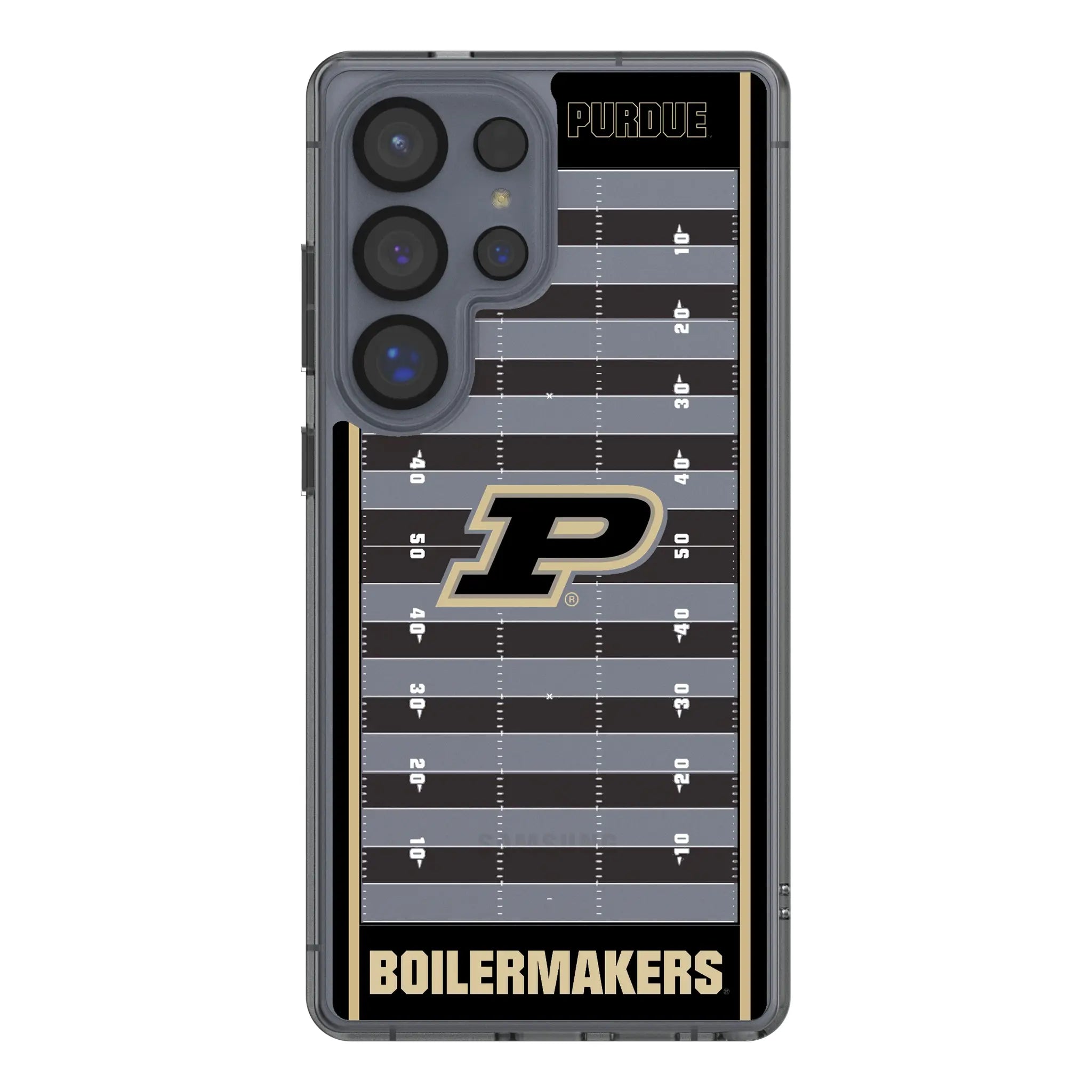 Purdue University Boilermakers Field Galaxy Clear Phone Case for Samsung Galaxy#Device_Galaxy S25 Ultra