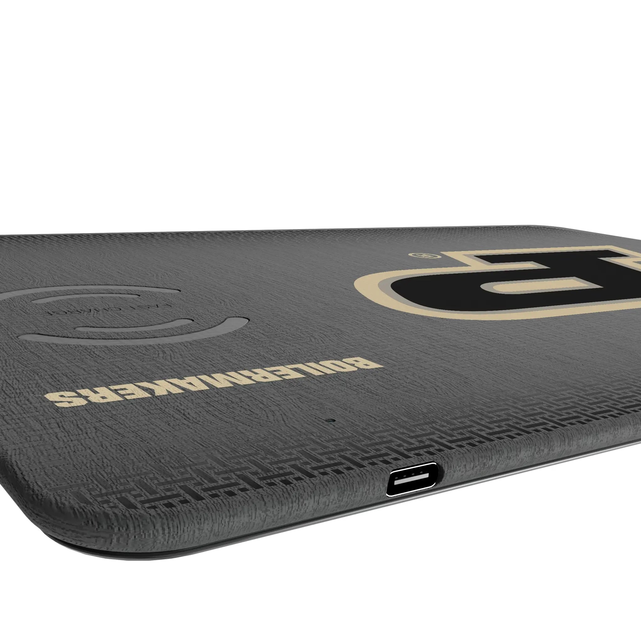 Purdue University Boilermakers Linen 15-Watt Wireless Charger and Mouse Pad