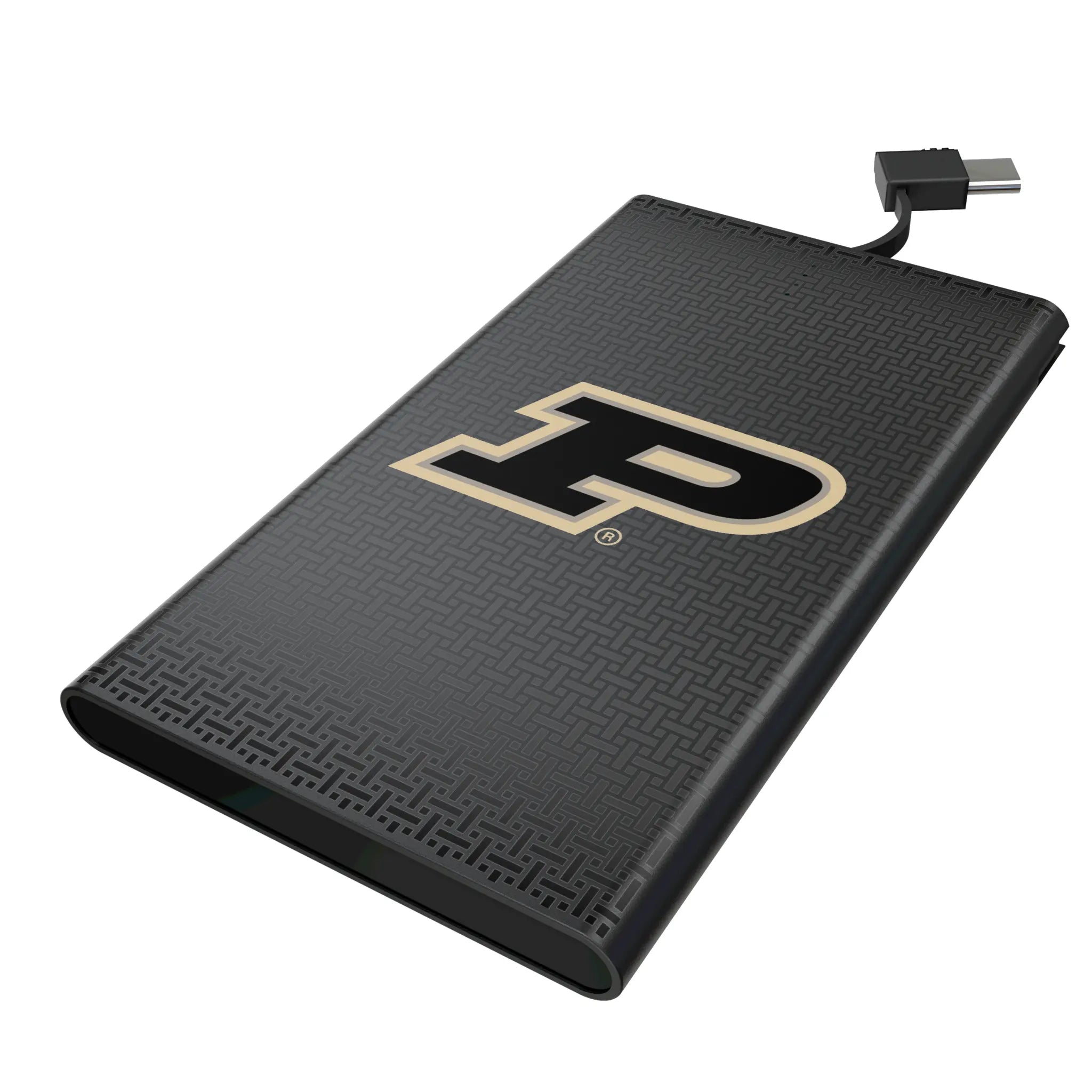 Purdue University Boilermakers Linen 5000mAh Flat Power Bank