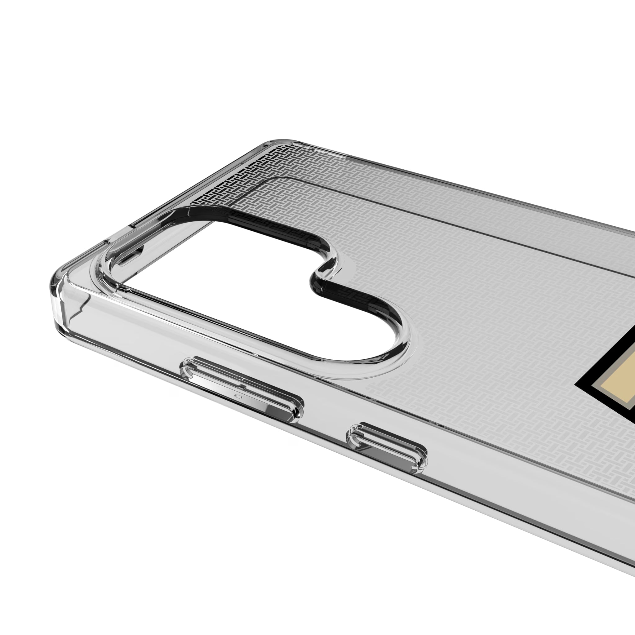 Purdue University Boilermakers Linen Galaxy Clear Phone Case for Samsung Galaxy - Detail