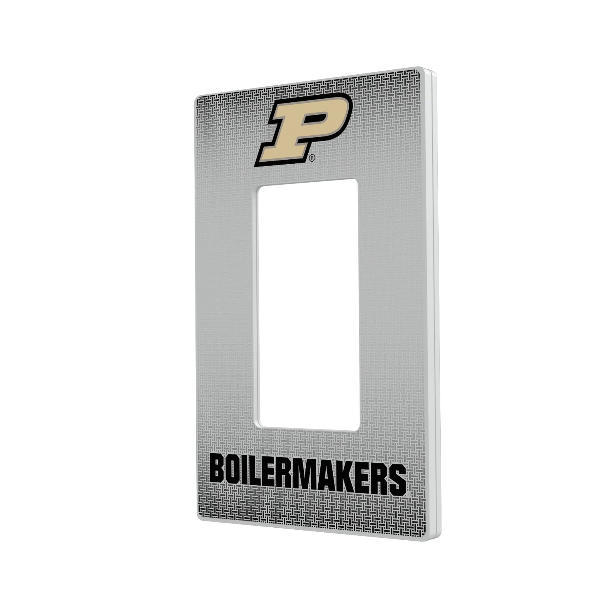 Purdue University Boilermakers Linen Hidden-Screw Light Switch Plate#Style_Single Rocker