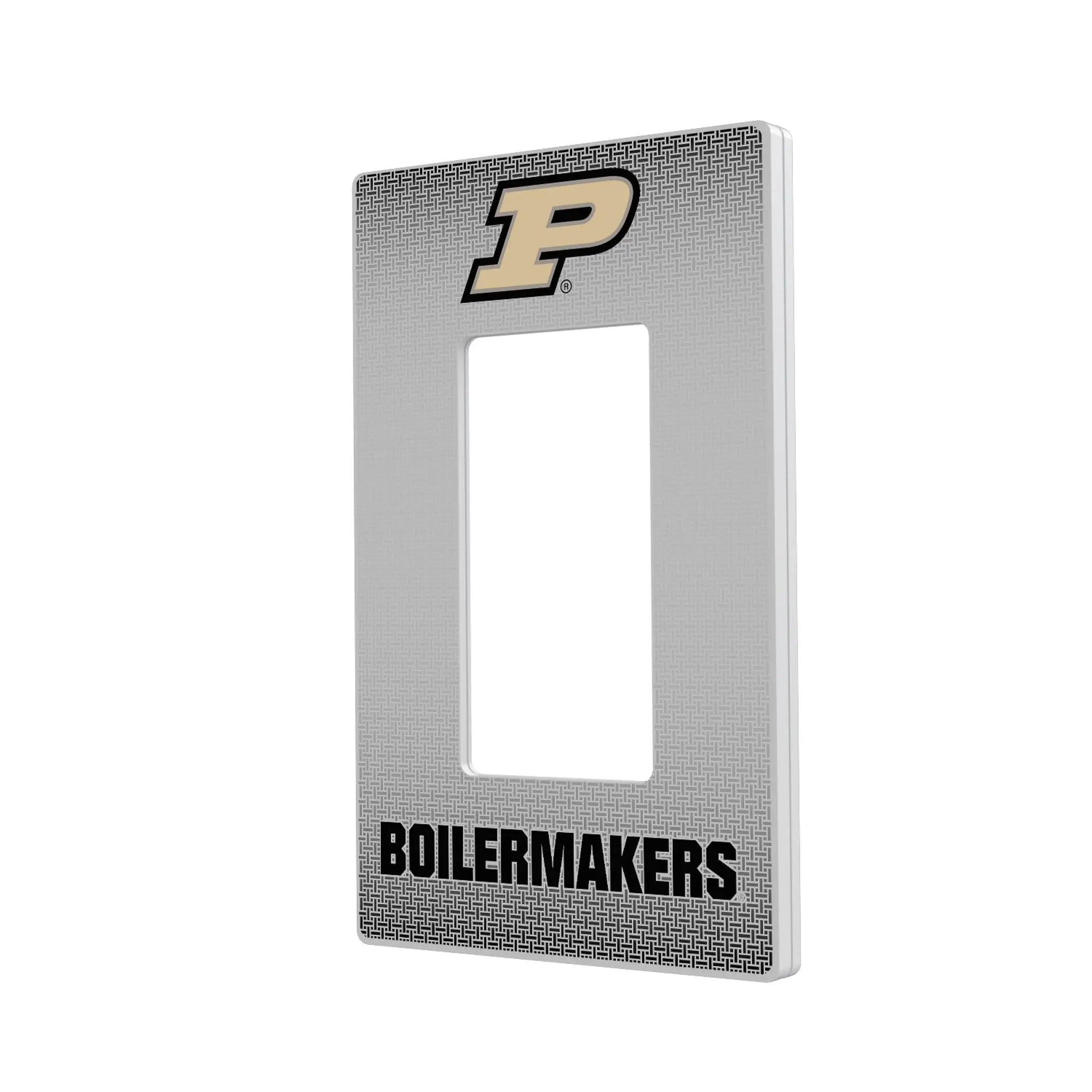 Purdue University Boilermakers Linen Hidden-Screw Light Switch Plate#Style_Single Rocker
