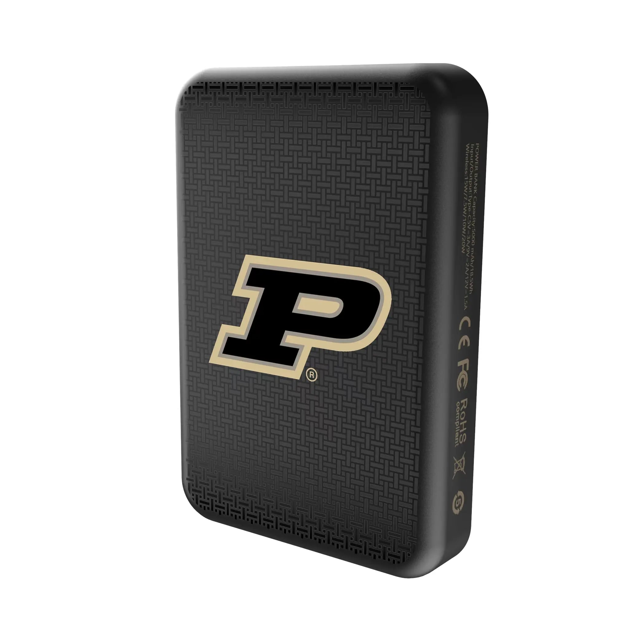 Purdue University Boilermakers Linen Wireless Mag Power Bank