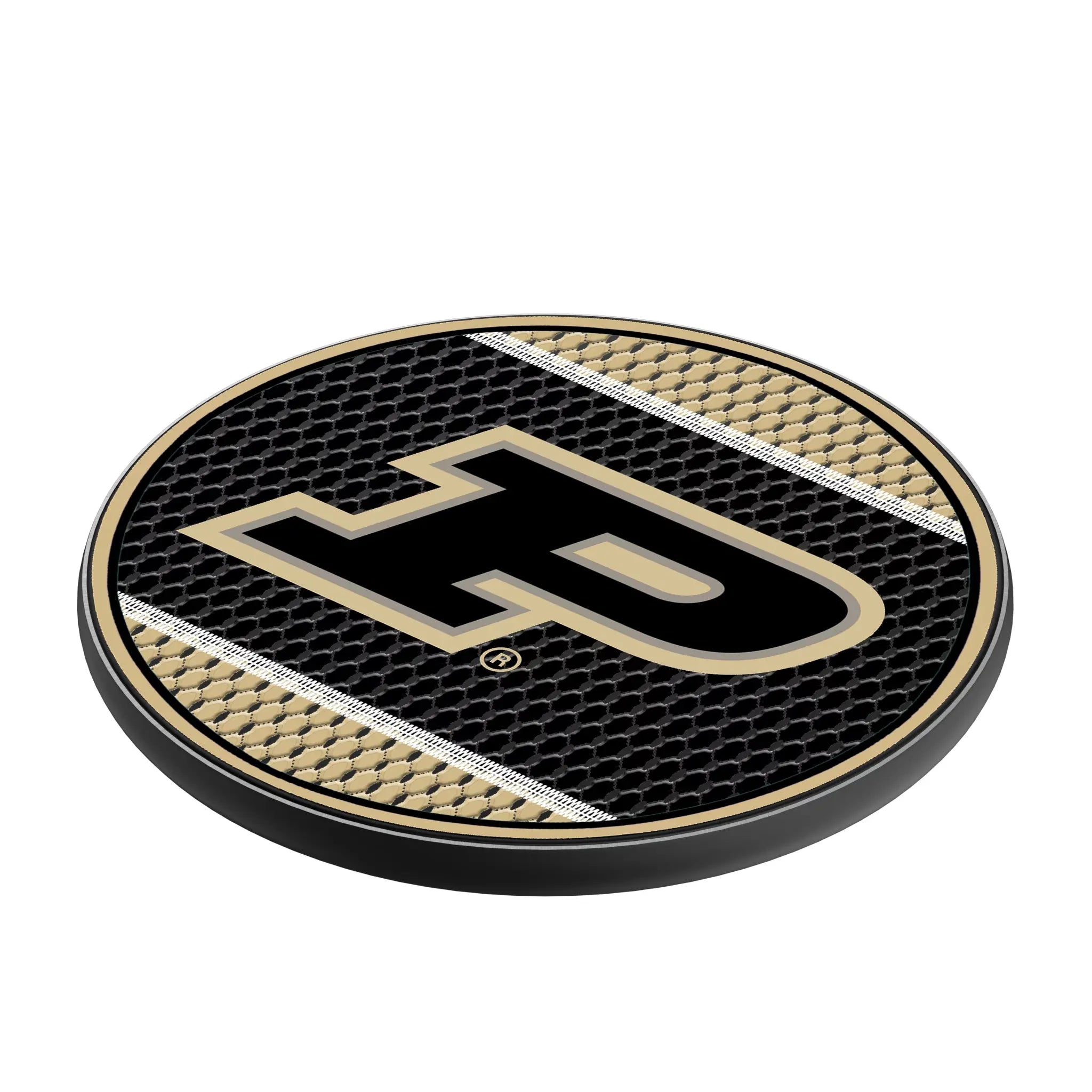 Purdue University Boilermakers Mesh 15-Watt Wireless Charger - Isometric View