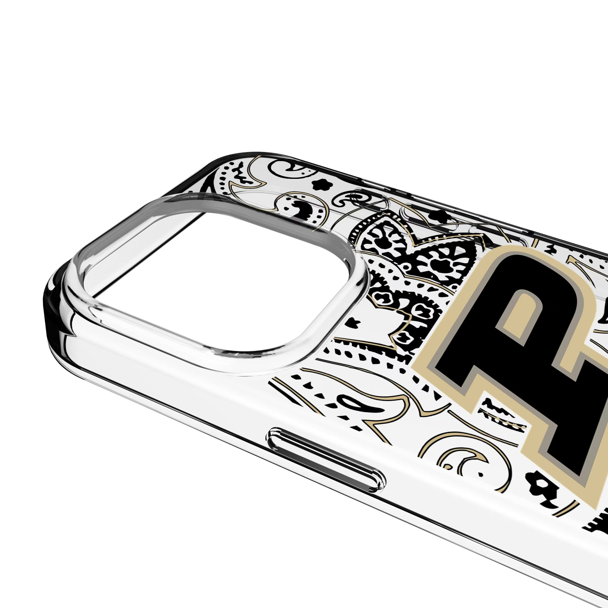 Purdue University Boilermakers Paisley iPhone Clear Phone Case for Apple iPhone - Detail