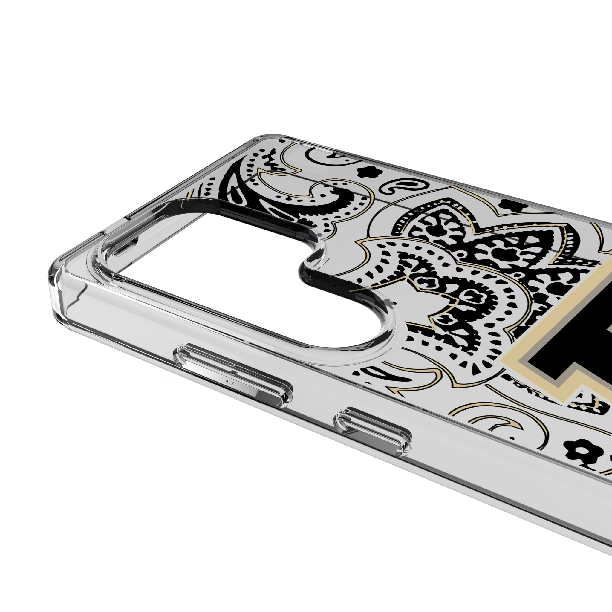 Purdue University Boilermakers Paisley Galaxy Clear Phone Case for Samsung Galaxy - Detail