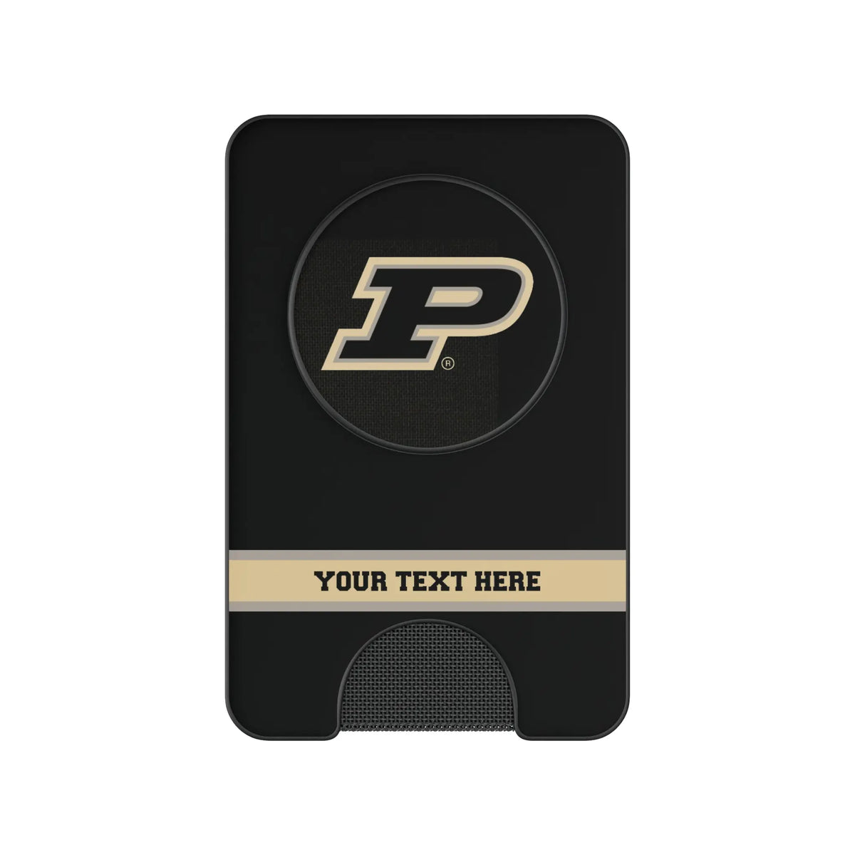 Purdue University Boilermakers Personalized Endzone Solid Popsockets Wallet Magnetic