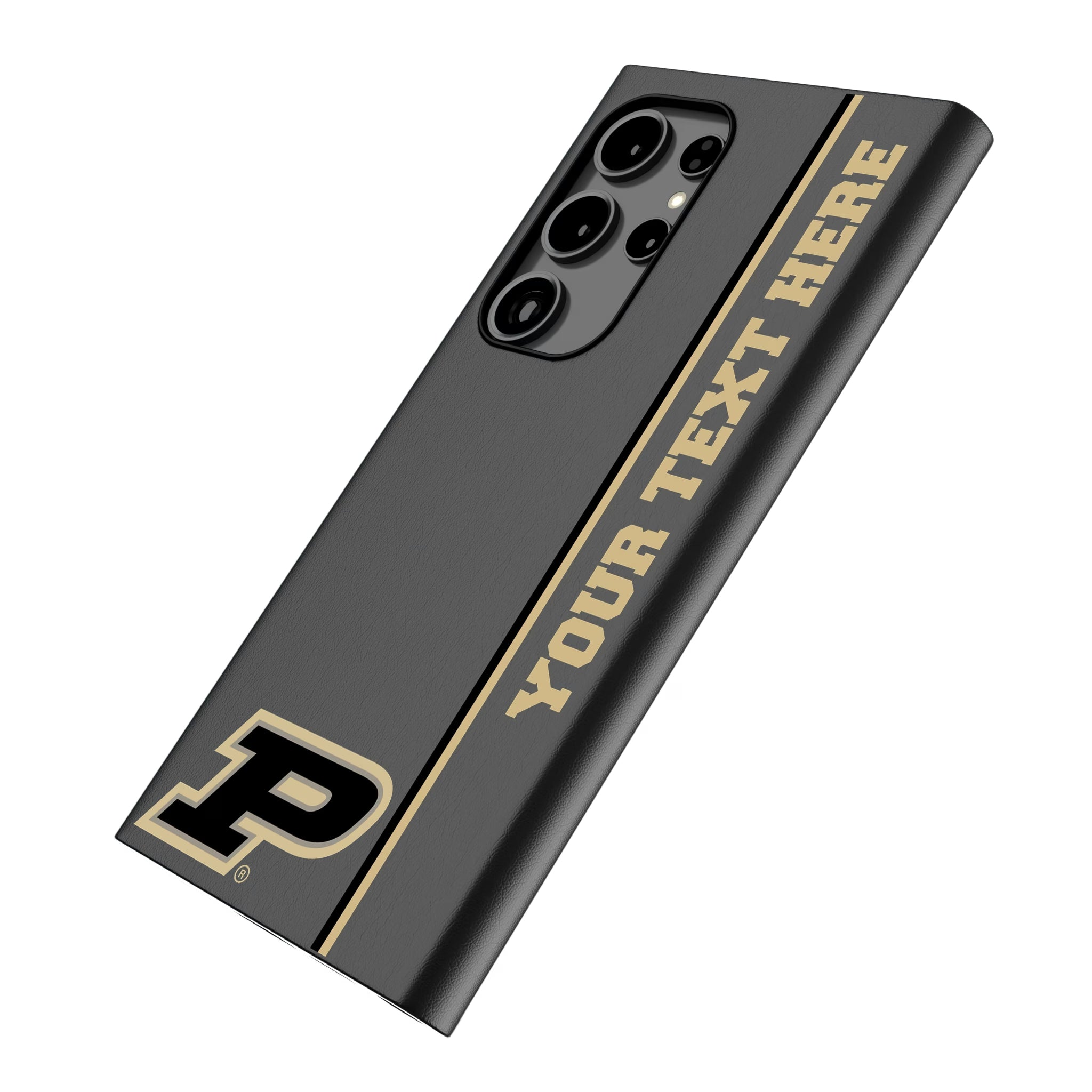 Purdue University Boilermakers Personalized Sidebard Galaxy MagSafe Compatible Phone Case for Samsung Galaxy - Isometric View