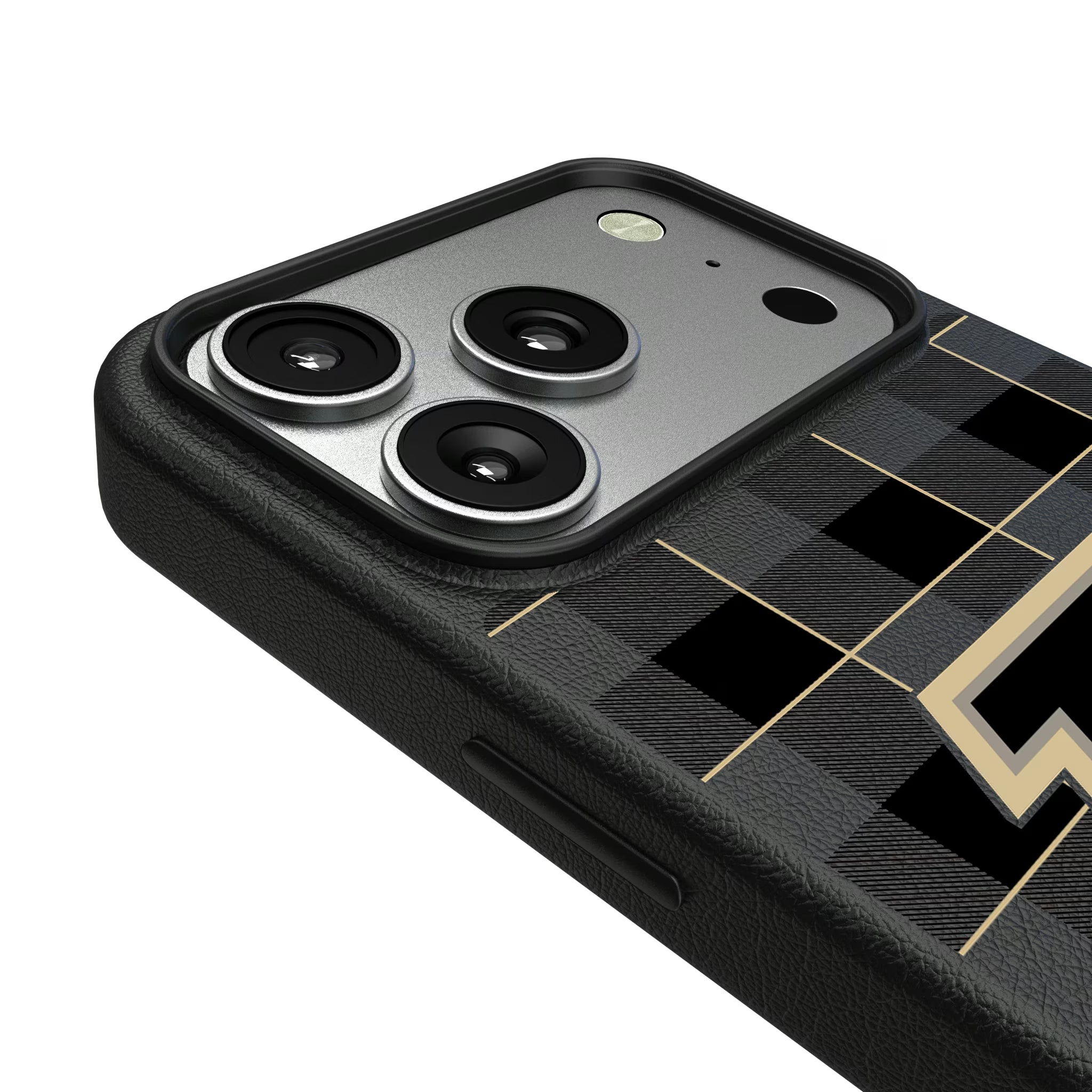 Purdue University Boilermakers Plaid iPhone MagSafe Compatible Phone Case for Apple iPhone - Detail#Device_iPhone 17 Pro