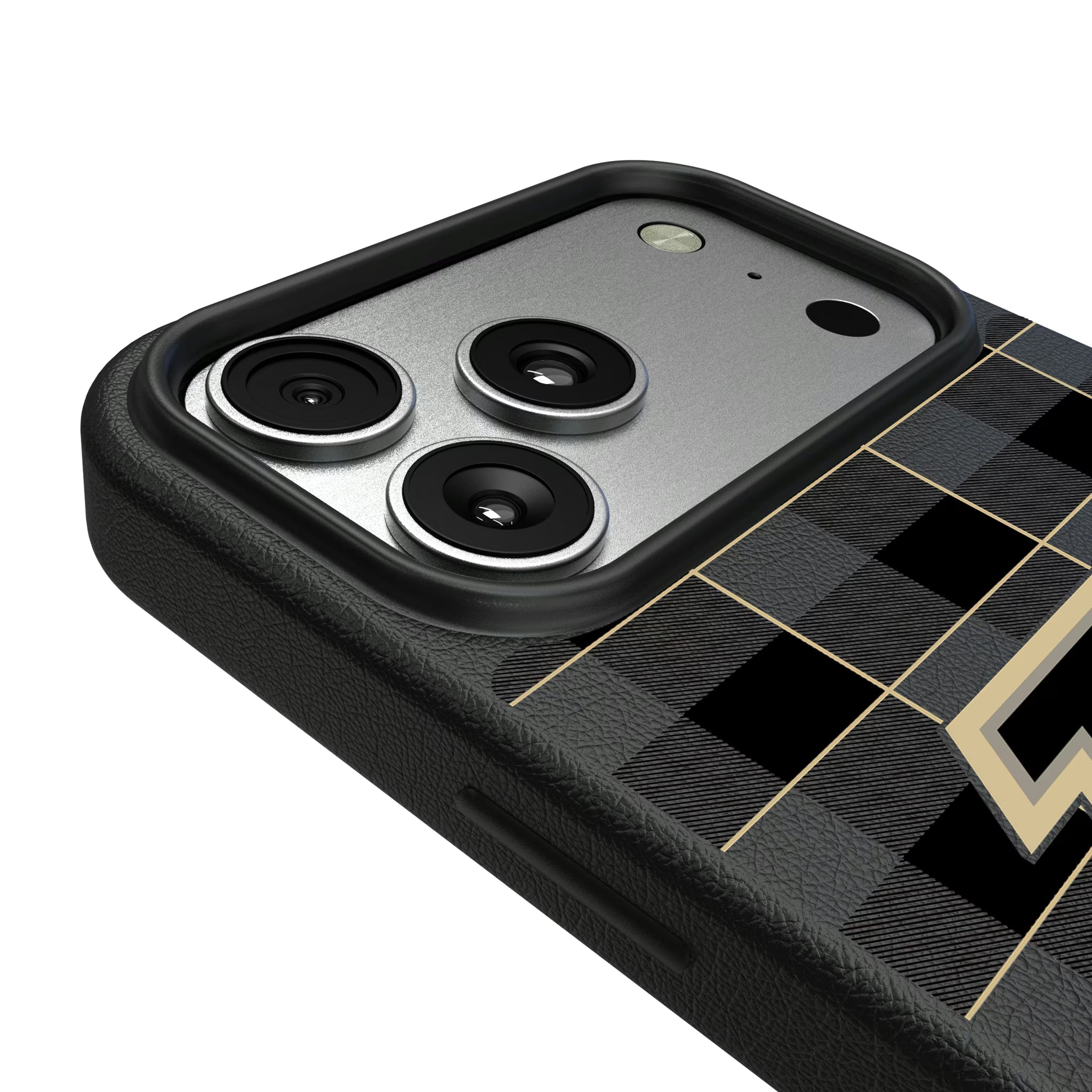 Purdue University Boilermakers Plaid iPhone MagSafe Compatible Phone Case for Apple iPhone - Detail#Device_iPhone 17 Pro Max