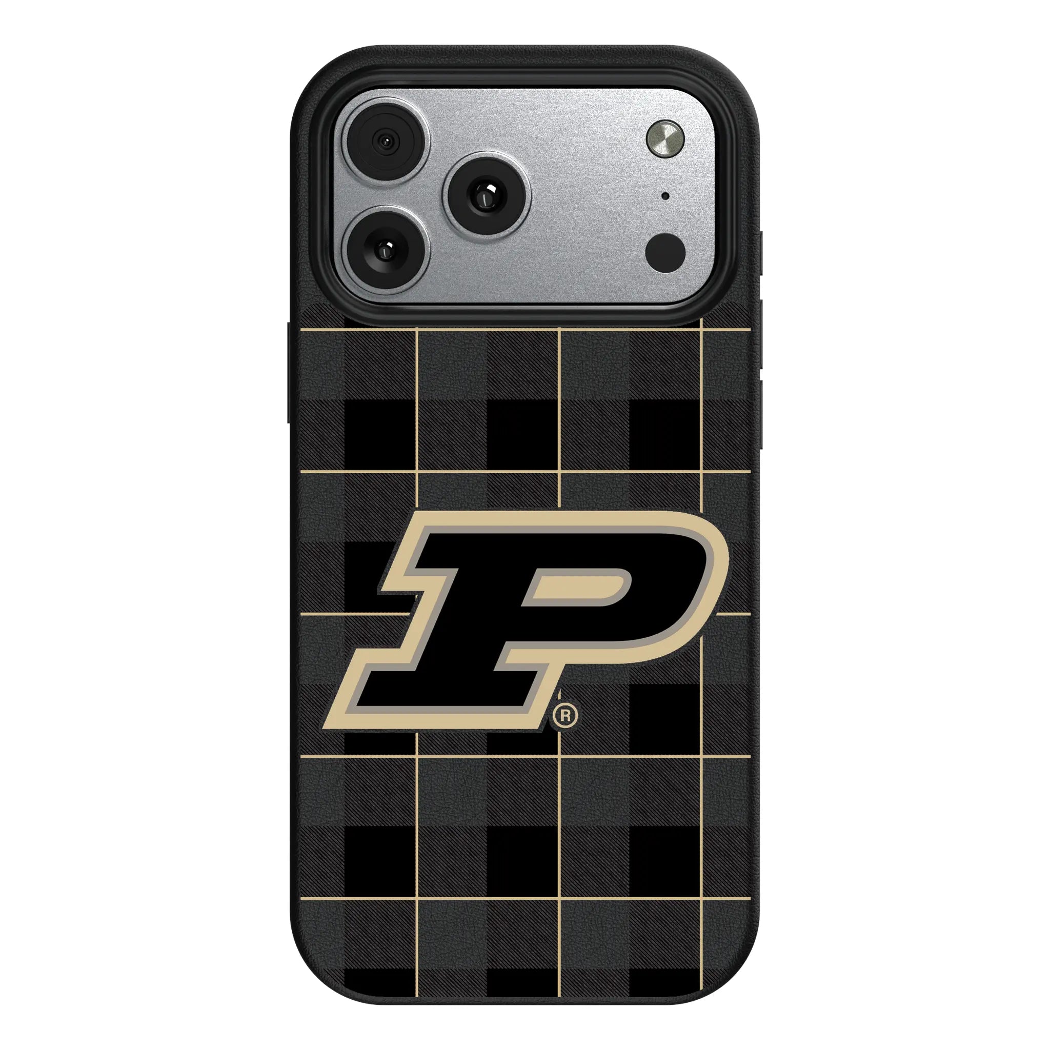 Purdue University Boilermakers Plaid iPhone MagSafe Compatible Phone Case for Apple iPhone#Device_iPhone 17 Pro Max