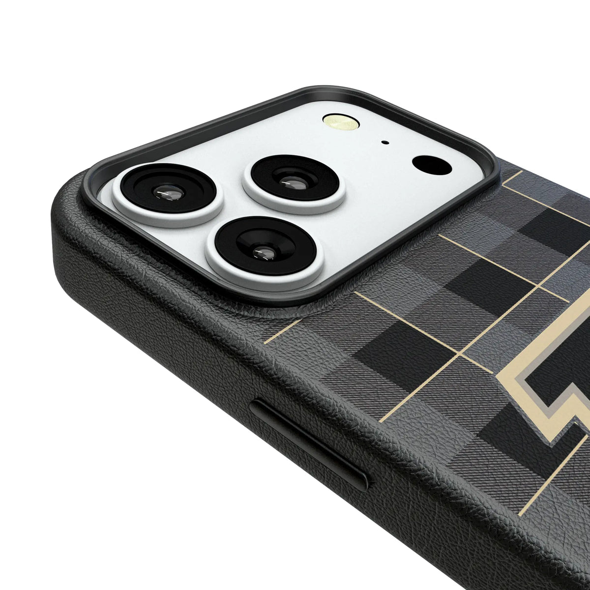 Purdue University Boilermakers Plaid iPhone MagSafe Compatible Phone Case for Apple iPhone - Detail#Device_iPhone 18 Pro