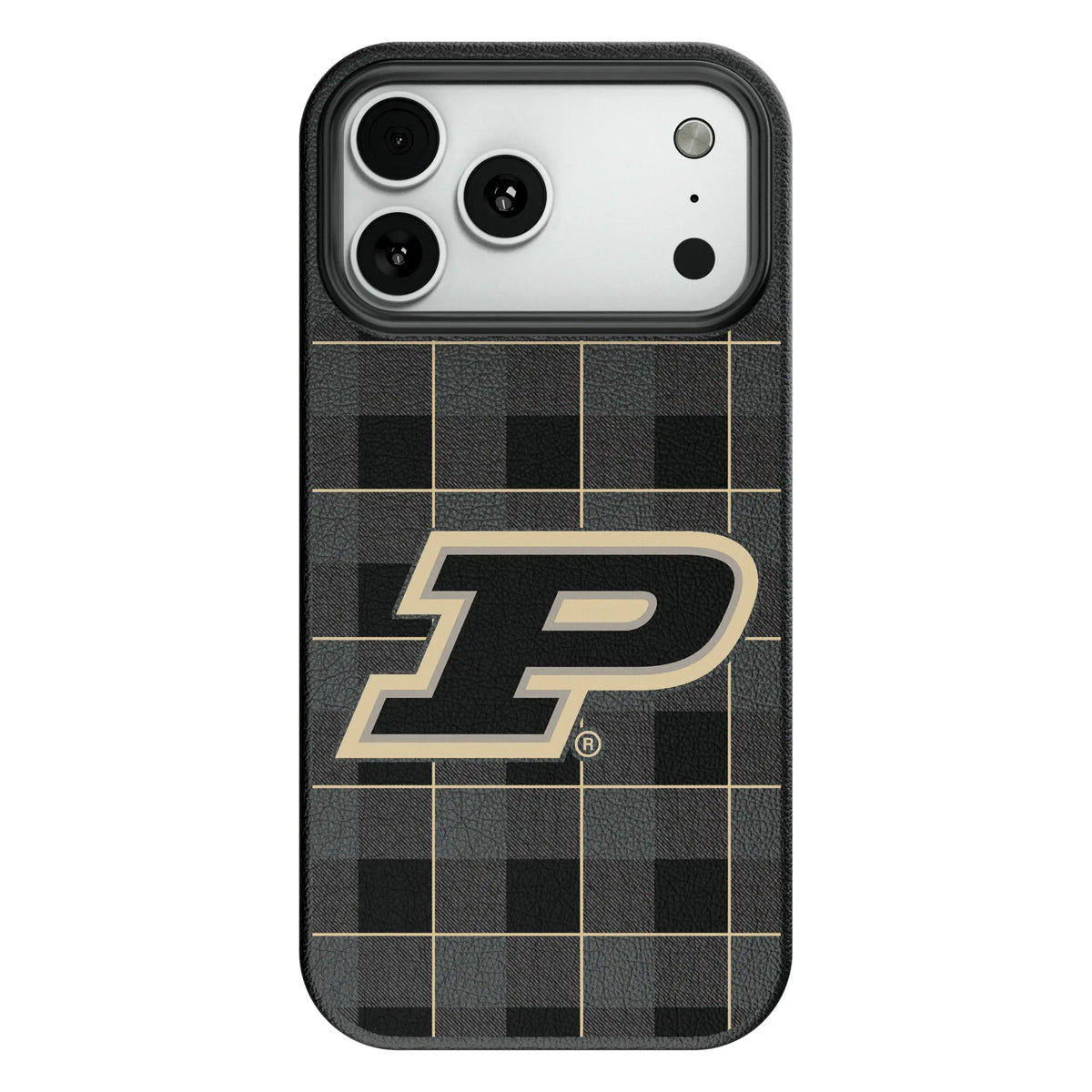 Purdue University Boilermakers Plaid MagSafe Compatible Phone Case for Apple iPhone