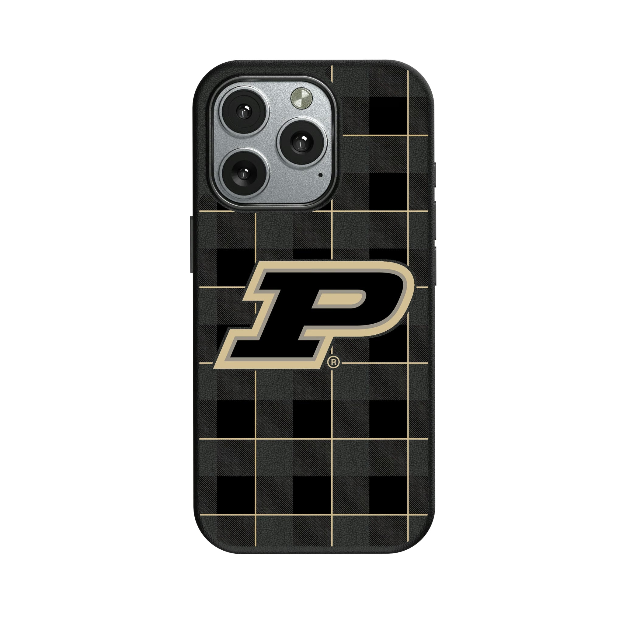 Purdue University Boilermakers Plaid iPhone MagSafe Compatible Phone Case for Apple iPhone