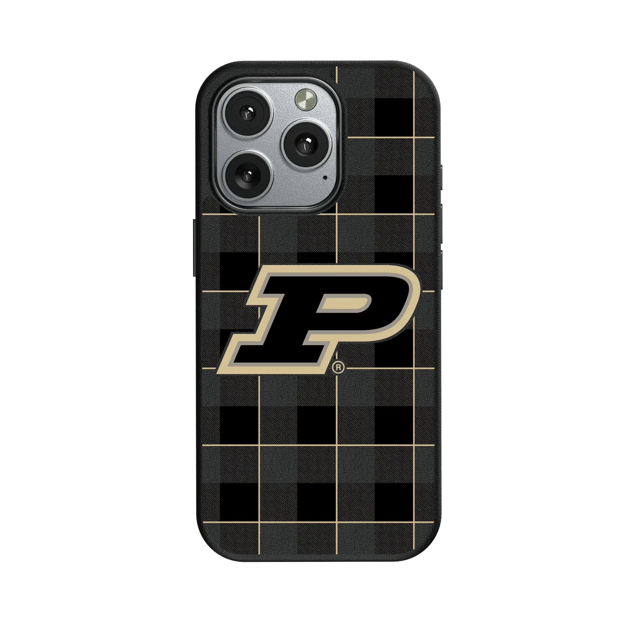 Purdue University Boilermakers Plaid iPhone MagSafe Compatible Phone Case for Apple iPhone