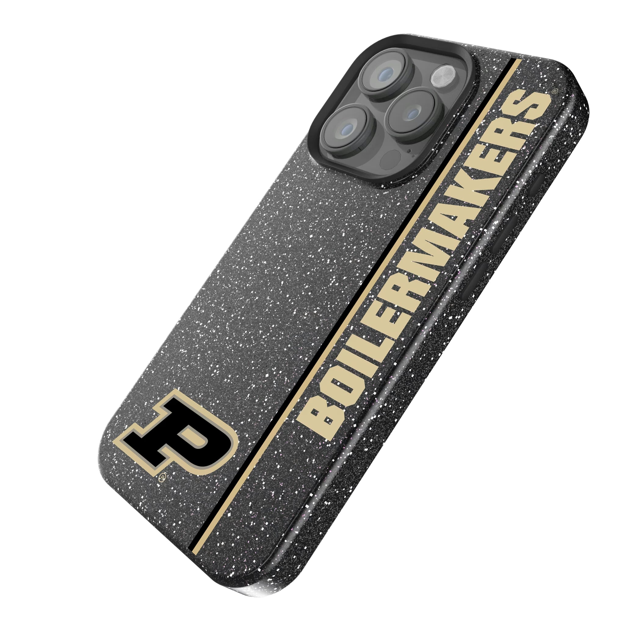 Purdue University Boilermakers Sidebar iPhone Bling Phone Case for Apple iPhone - Isometric View