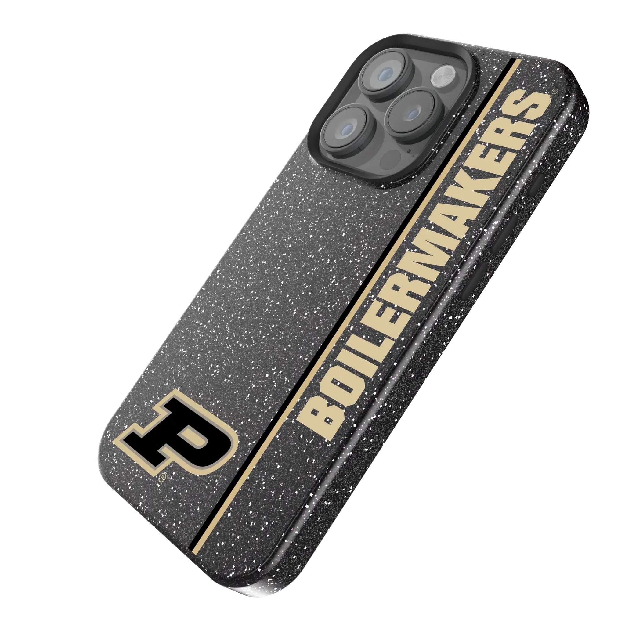 Purdue University Boilermakers Sidebar iPhone Bling Phone Case for Apple iPhone - Isometric View