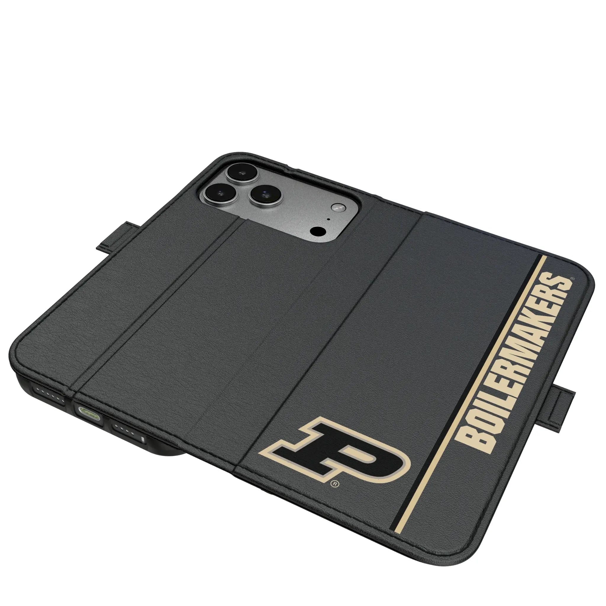 Purdue University Boilermakers Sidebar iPhone Folio Phone Case for Apple iPhone#Device_iPhone 17 Pro Max
