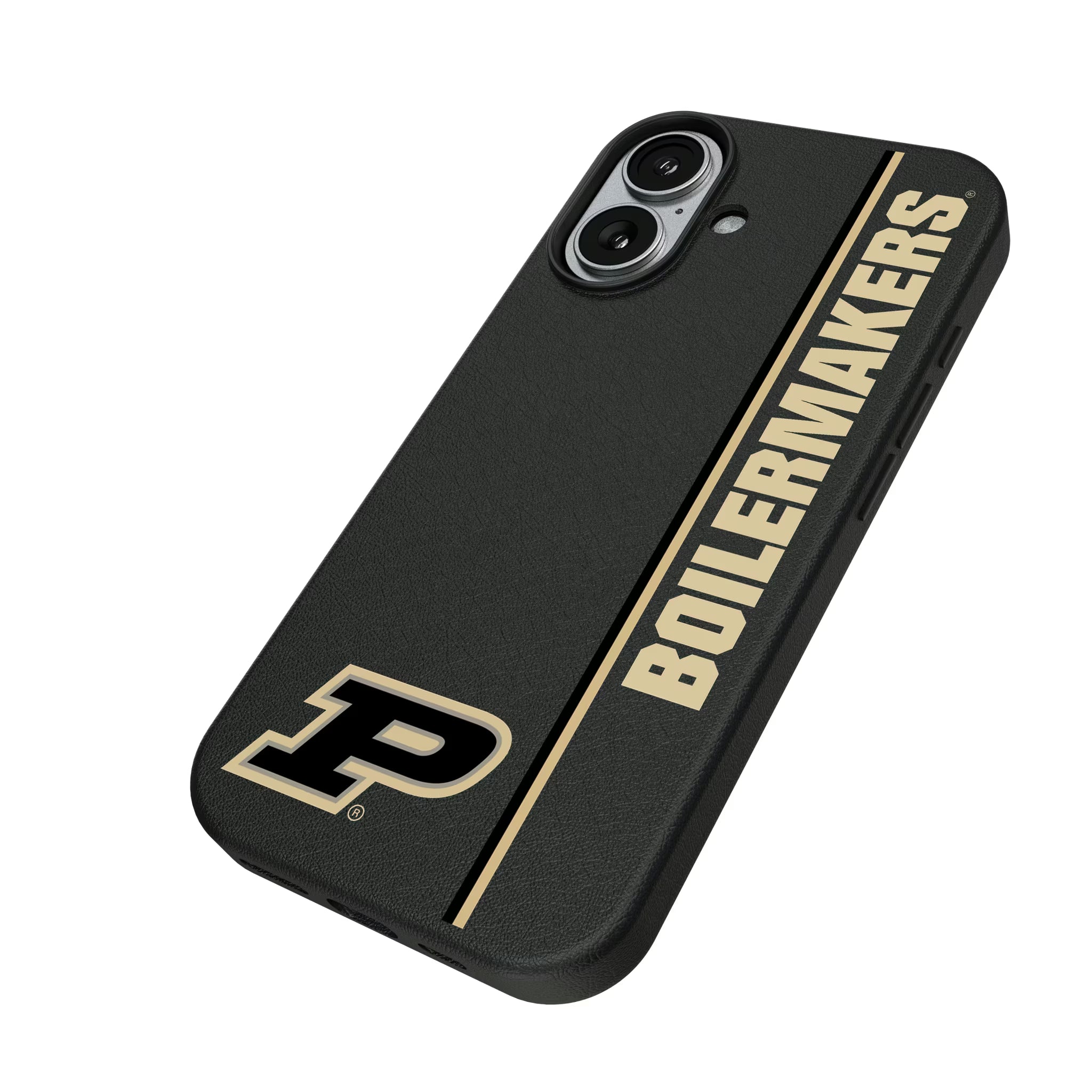 Purdue University Boilermakers Sidebar iPhone MagSafe Compatible Phone Case for Apple iPhone - Isometric View#Device_iPhone 17