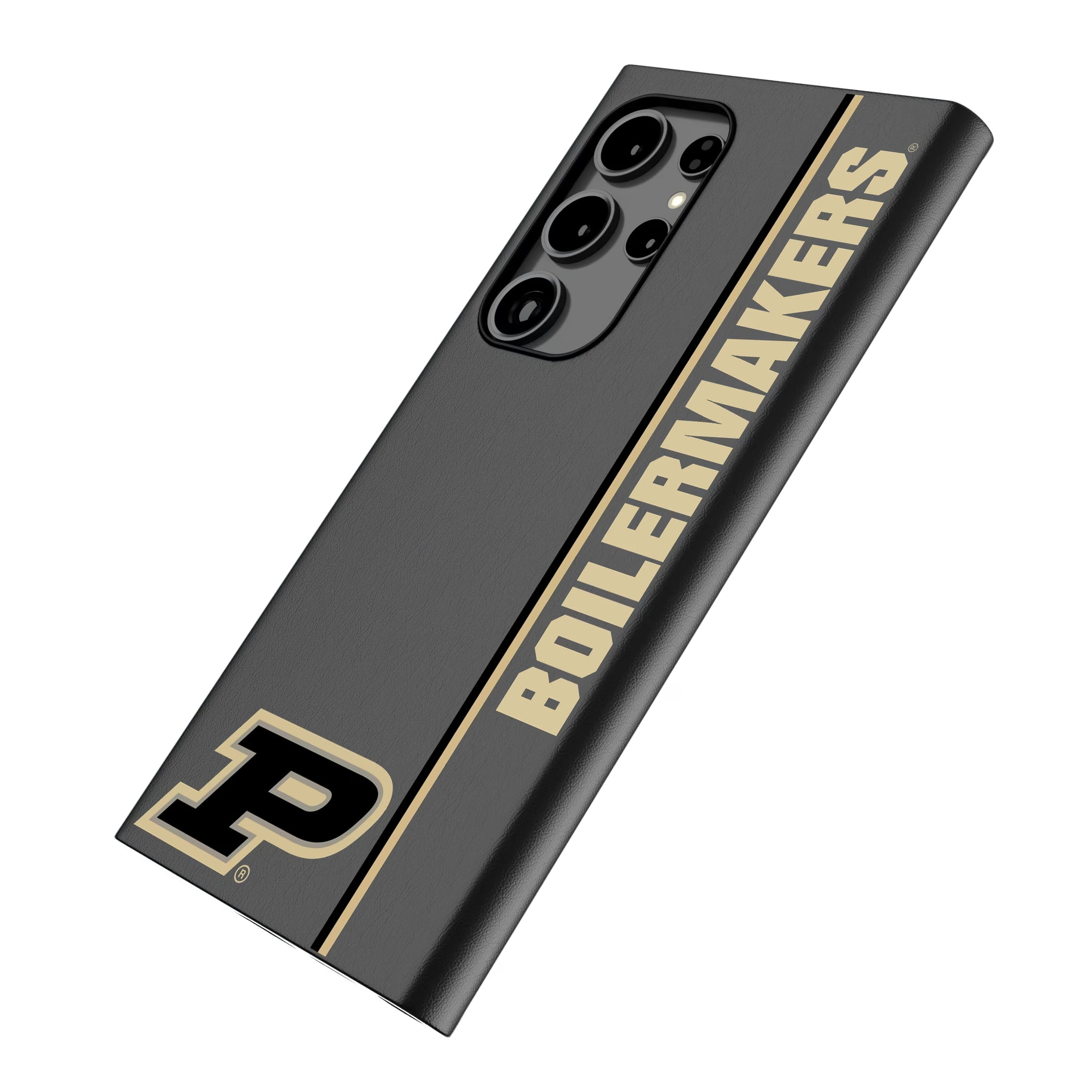Purdue University Boilermakers Sidebar Galaxy MagSafe Compatible Phone Case for Samsung Galaxy - Isometric View