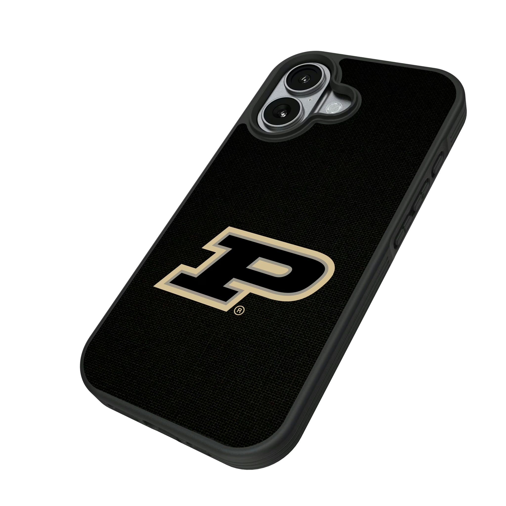 Purdue University Boilermakers Solid iPhone Bump Phone Case for Apple iPhone - Isometric View#Device_iPhone 17