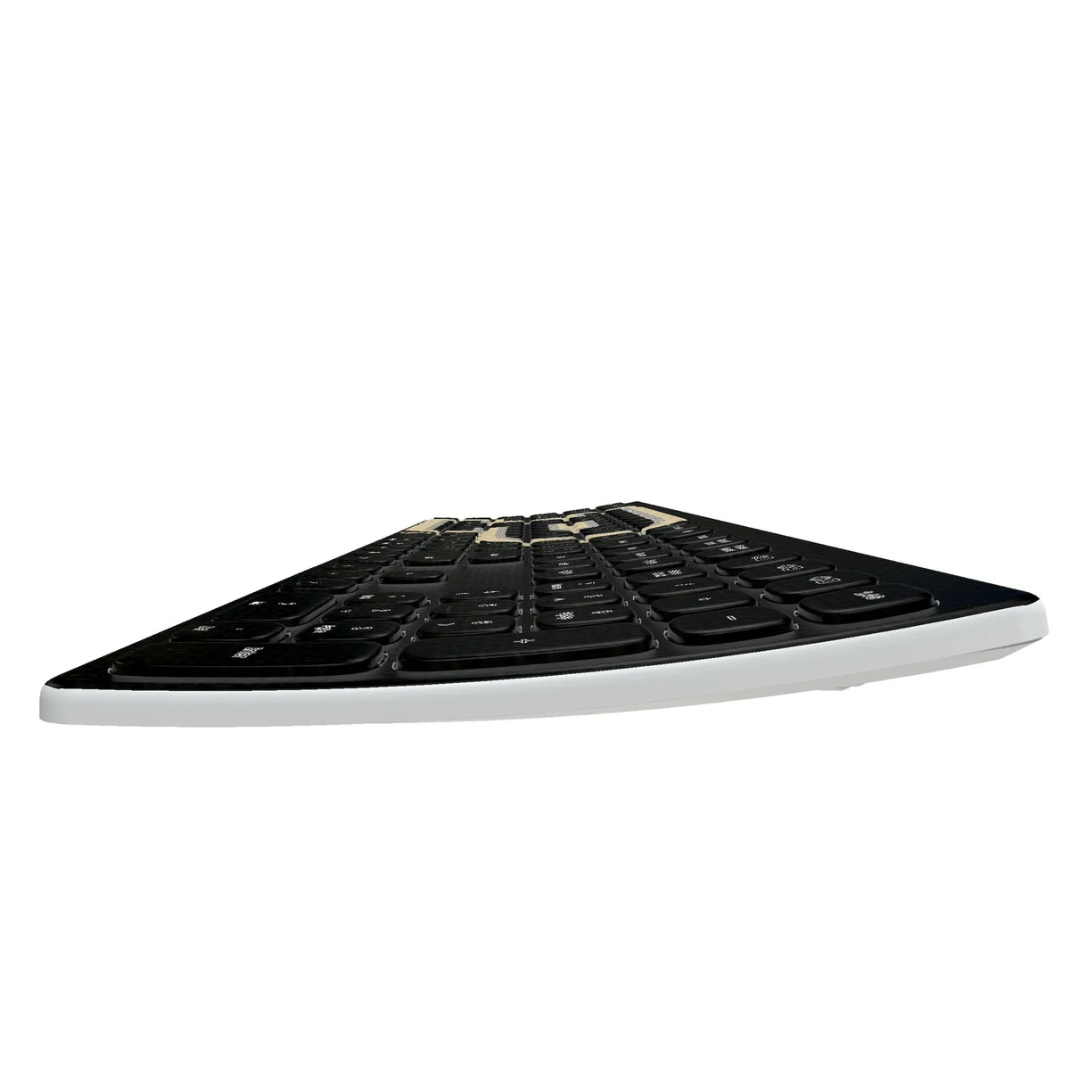 Purdue University Boilermakers Solid KKB605 Curved Wireless Keyboard
