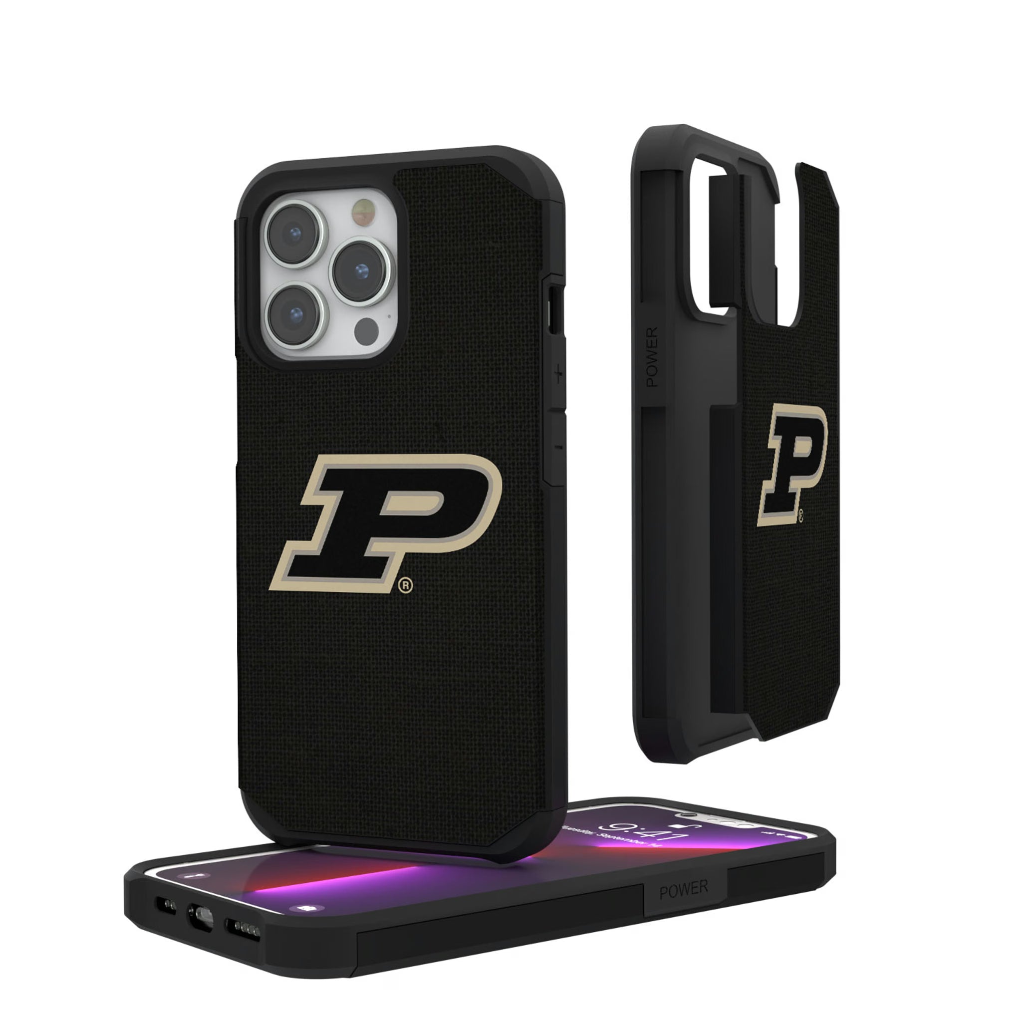 Purdue University Boilermakers Solid iPhone Rugged Phone Case for Apple iPhone