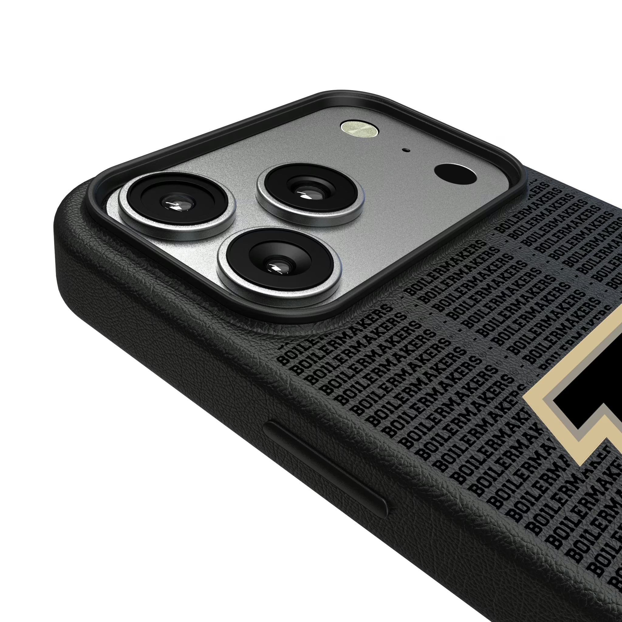 Purdue University Boilermakers Text Backdrop iPhone MagSafe Compatible Phone Case for Apple iPhone - Detail#Device_iPhone 17 Pro