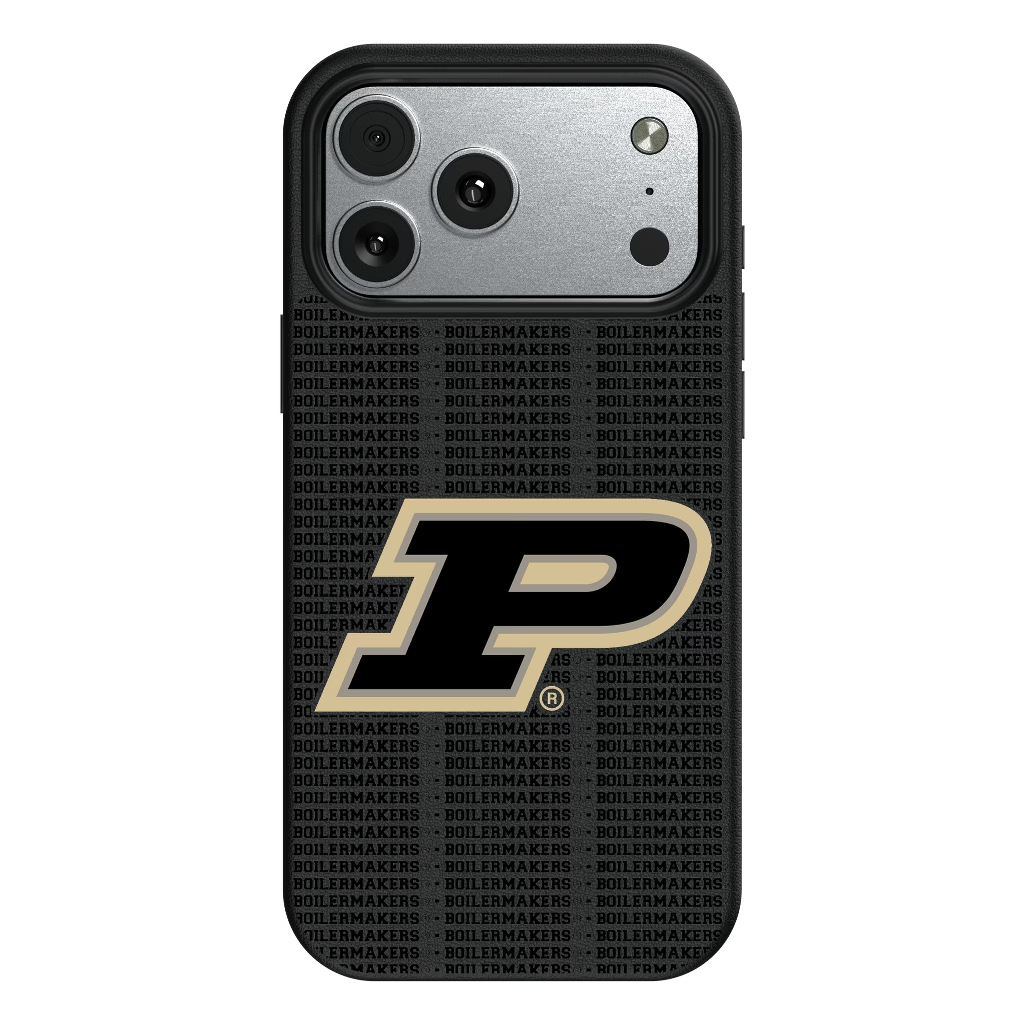 Purdue University Boilermakers Text Backdrop iPhone MagSafe Compatible Phone Case for Apple iPhone#Device_iPhone 17 Pro Max