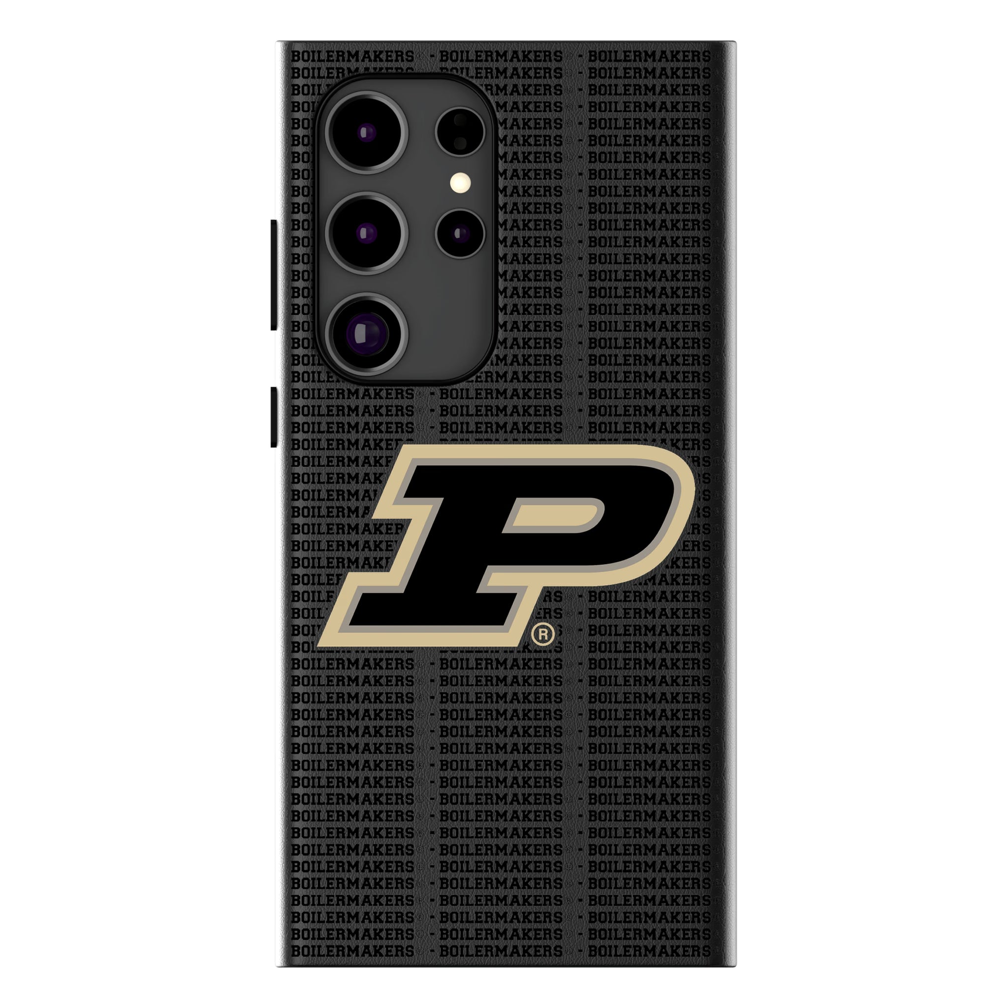 Purdue University Boilermakers Text Backdrop Galaxy MagSafe Compatible Phone Case for Samsung Galaxy