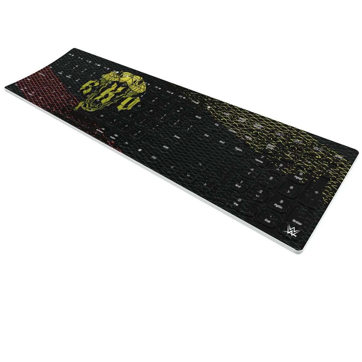 Randy Orton Steel KKB605 Curved Wireless Keyboard - Isometric View
