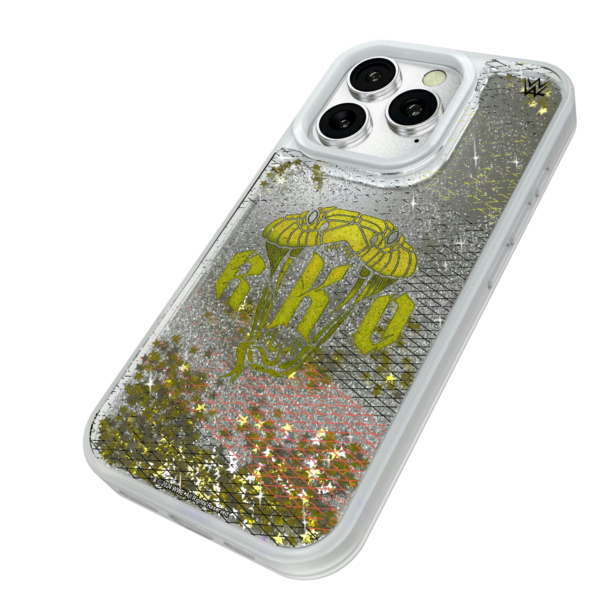 Randy Orton Steel iPhone Glitter Phone Case for Apple iPhone - Isometric View#Device_iPhone 16 Pro